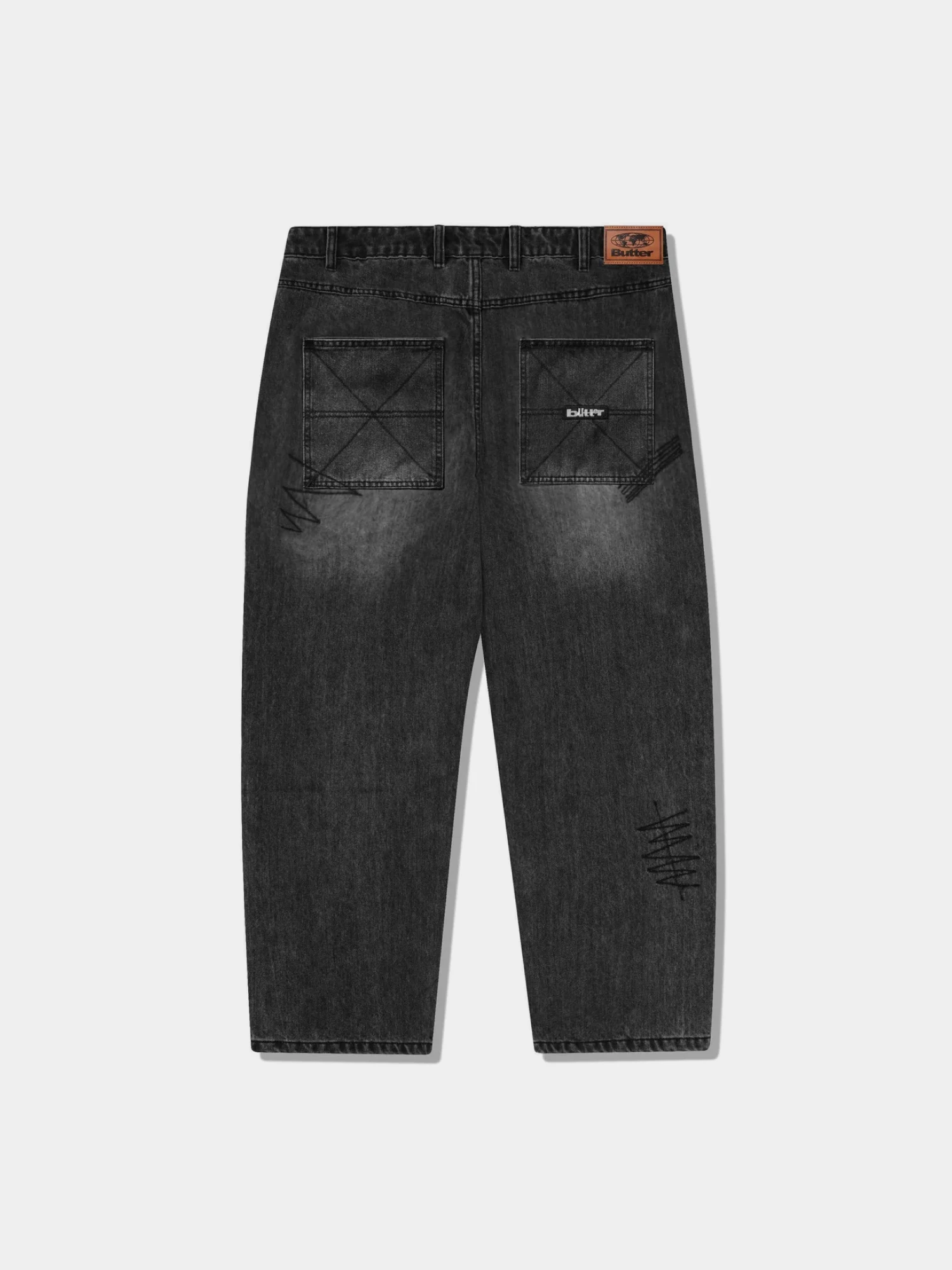 Джинсы Butter Goods Stitch Jeans Distressed Grey