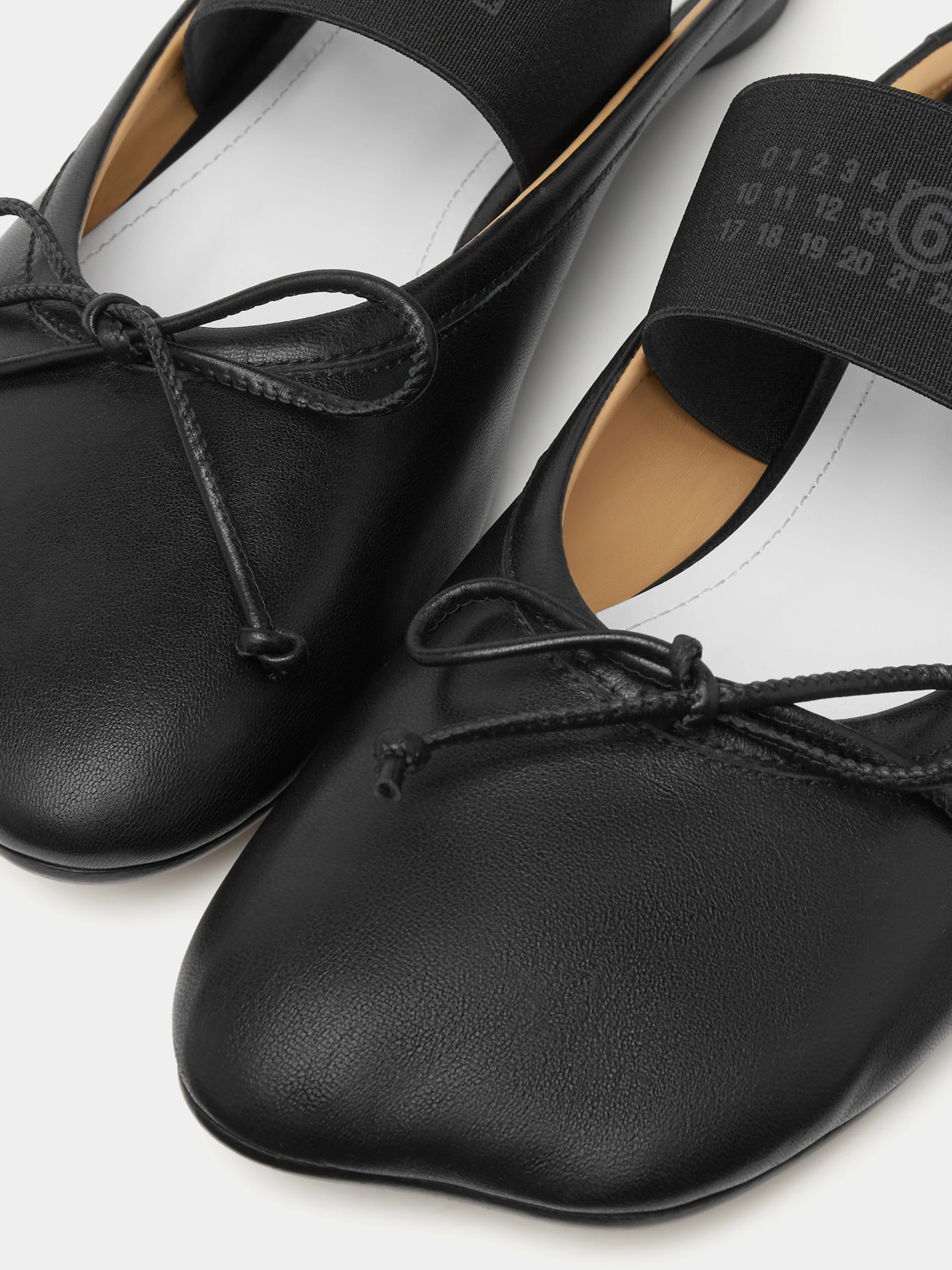 Женские сандалии MM6 Maison Margiela Slip-on Ballerinas Black