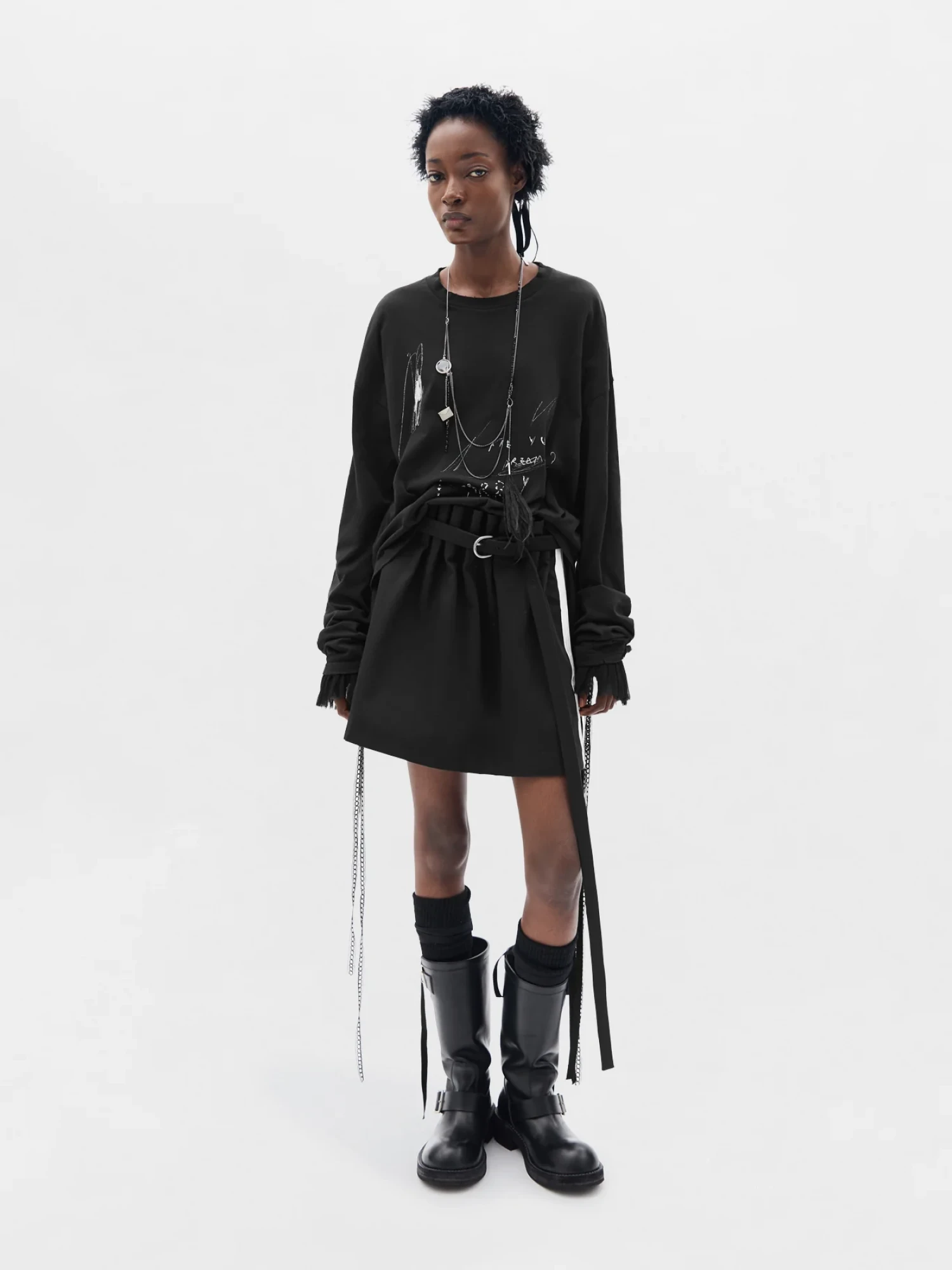 Лонгслив Ann Demeulemeester Emil Are You Dreaming Black