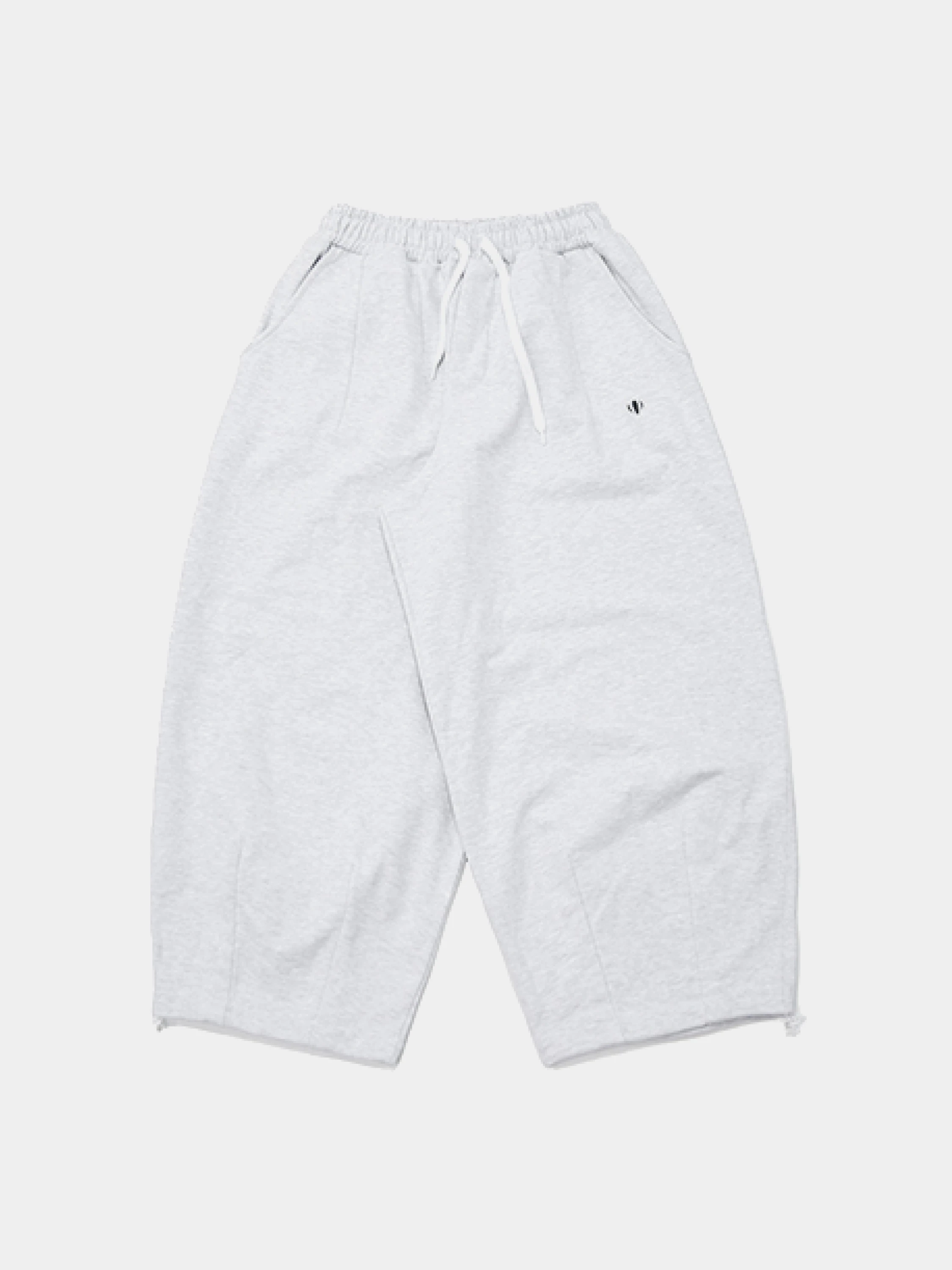 Брюки ANGLAN Wappen Sweat Balloon Pants White Melange