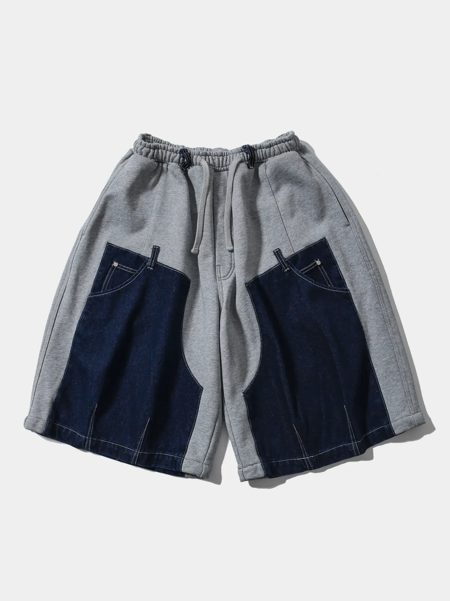Шорты ANGLAN Denim Double Sweat Half Pants Blue