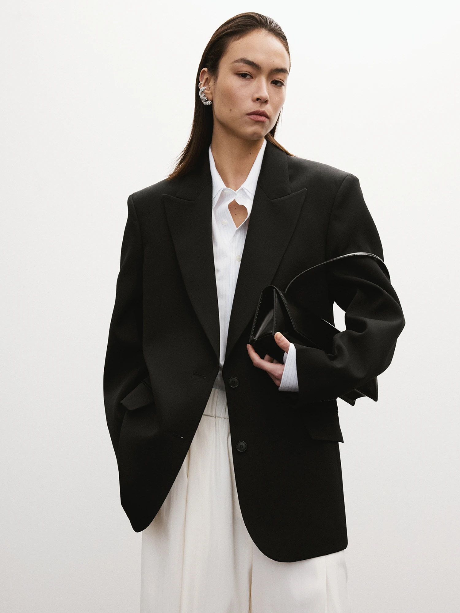 Женский пиджак Recto Structure Wool Tailored Black