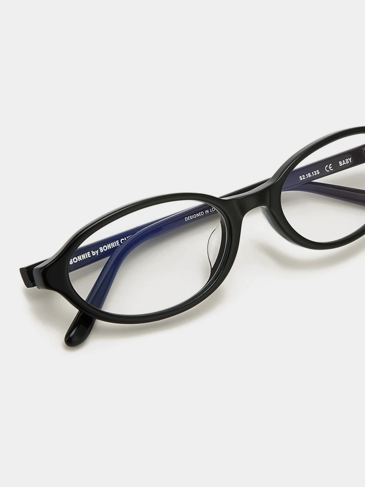 Очки Bonnie Clyde Baby Black & Clear Lens