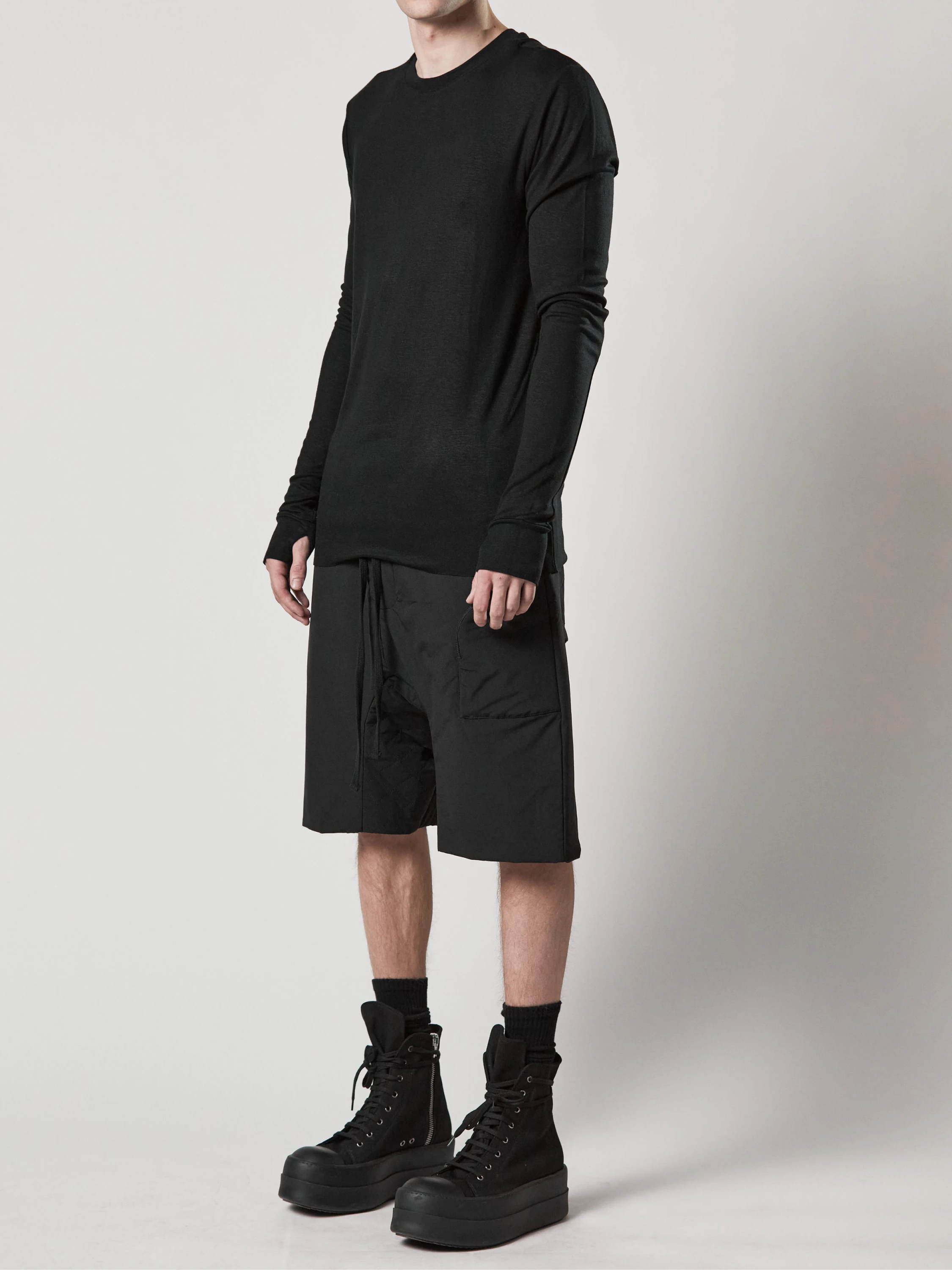 Лонгслив thom/krom M TS 814 Black