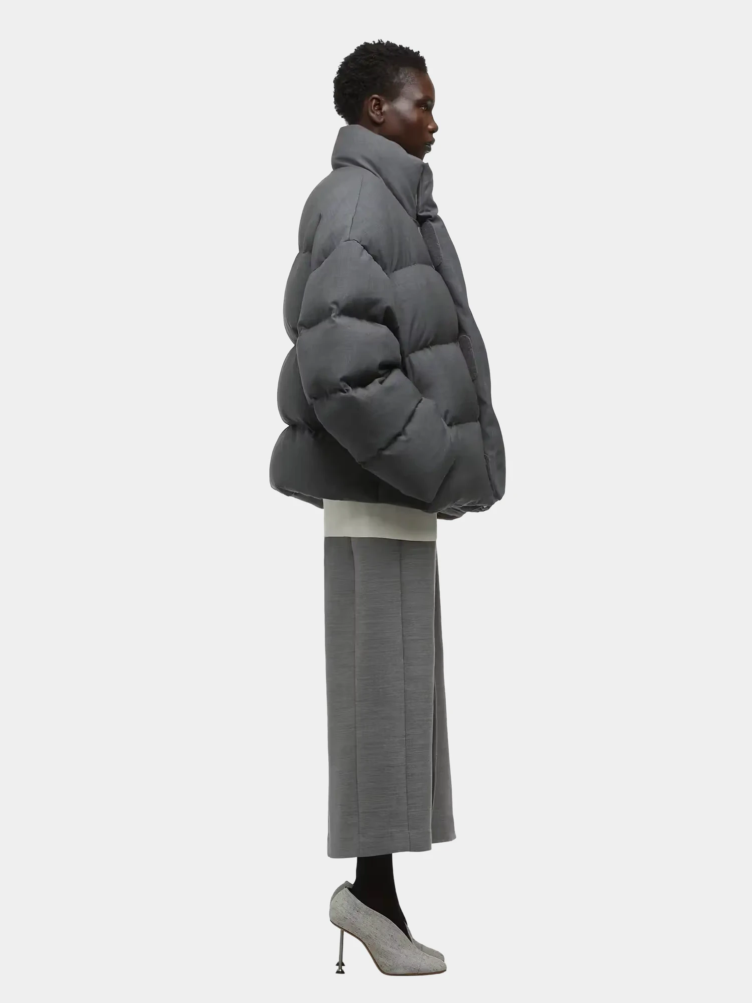 Пуховик entire studios Mml Suiting Grey