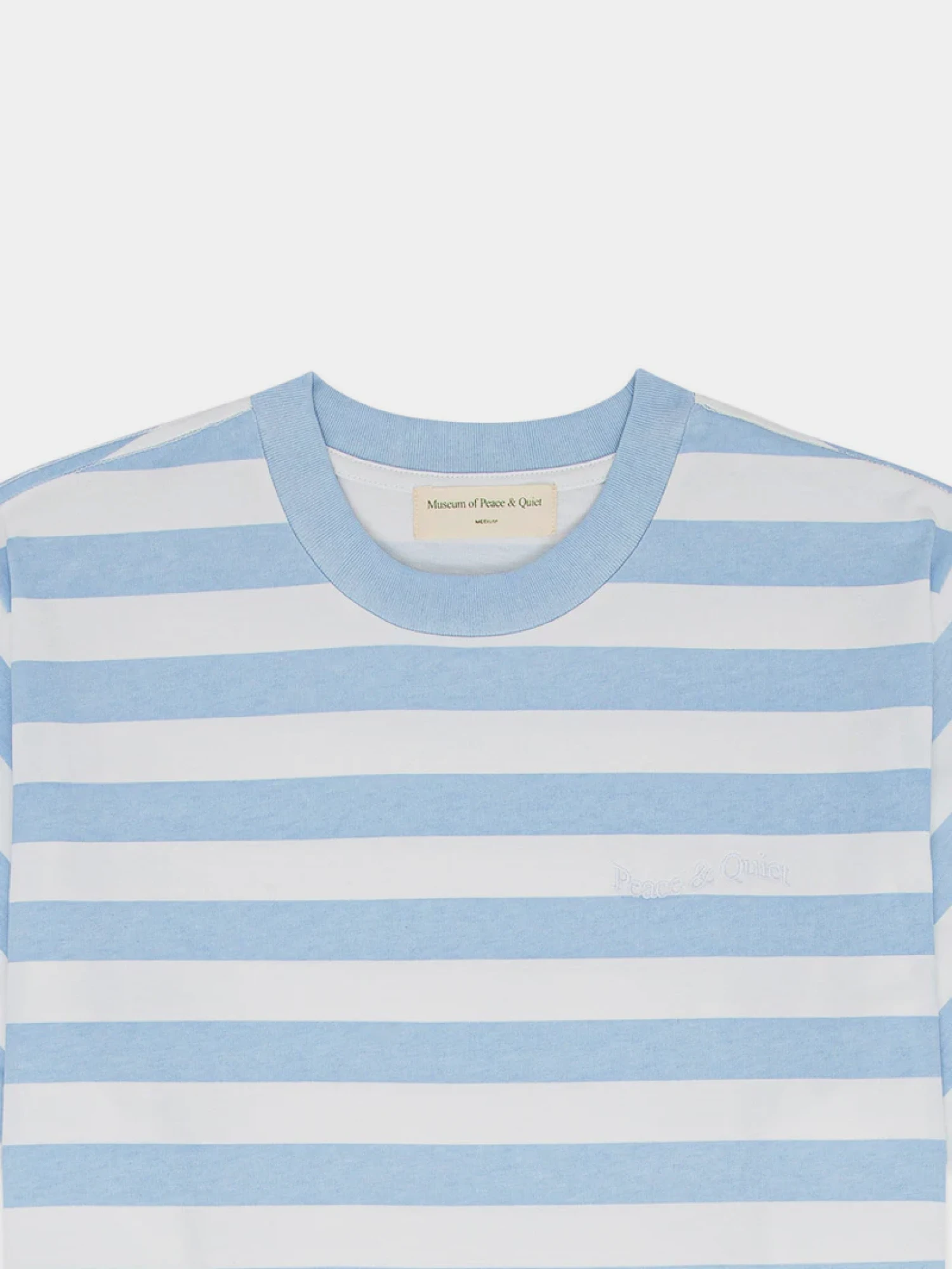 Футболка MUSEUM OF PEACE & QUIET Wordmark Striped Blue