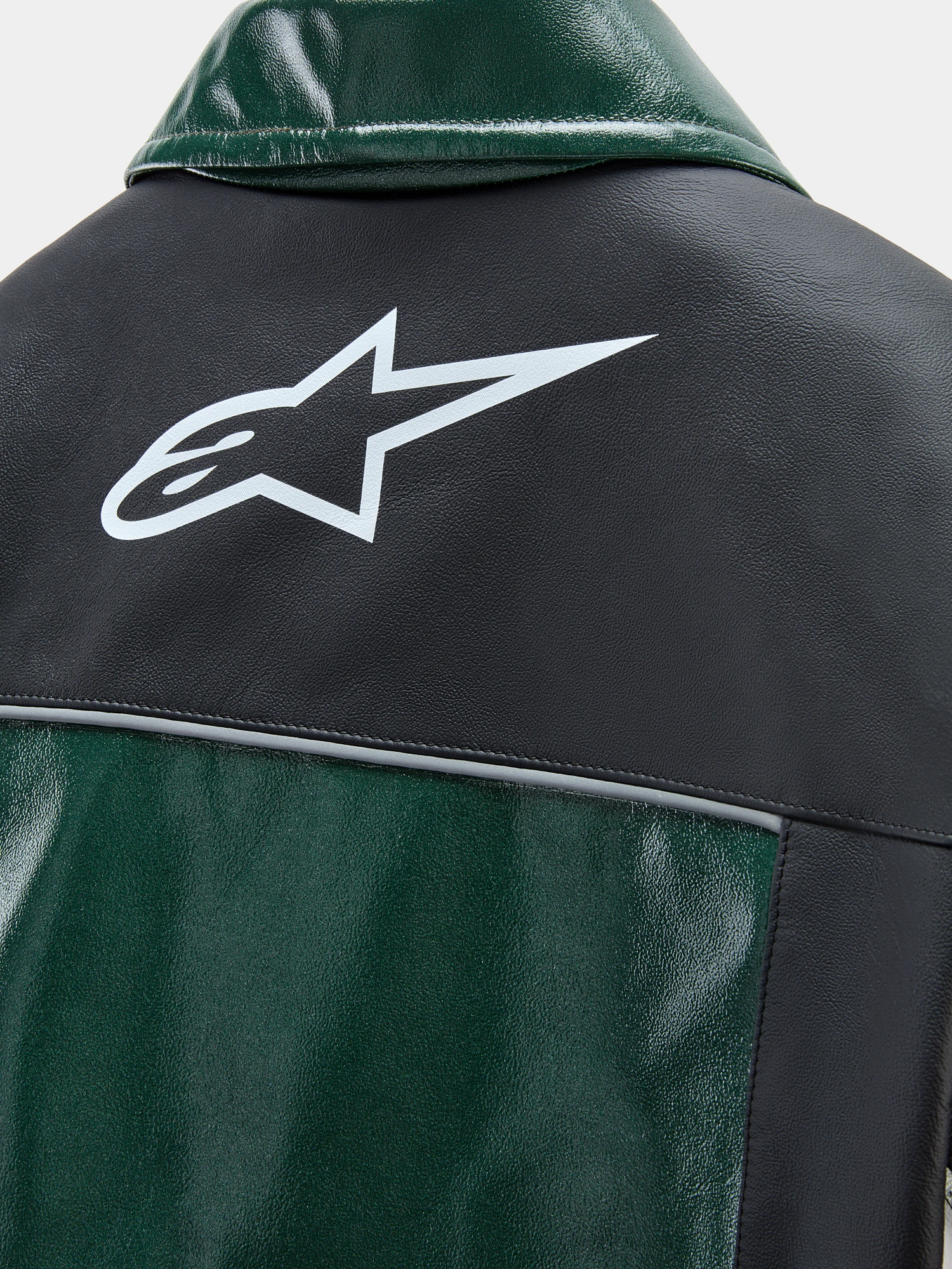 Кожаная куртка ALPINESTARS RSRV Alloy Black/White/Green