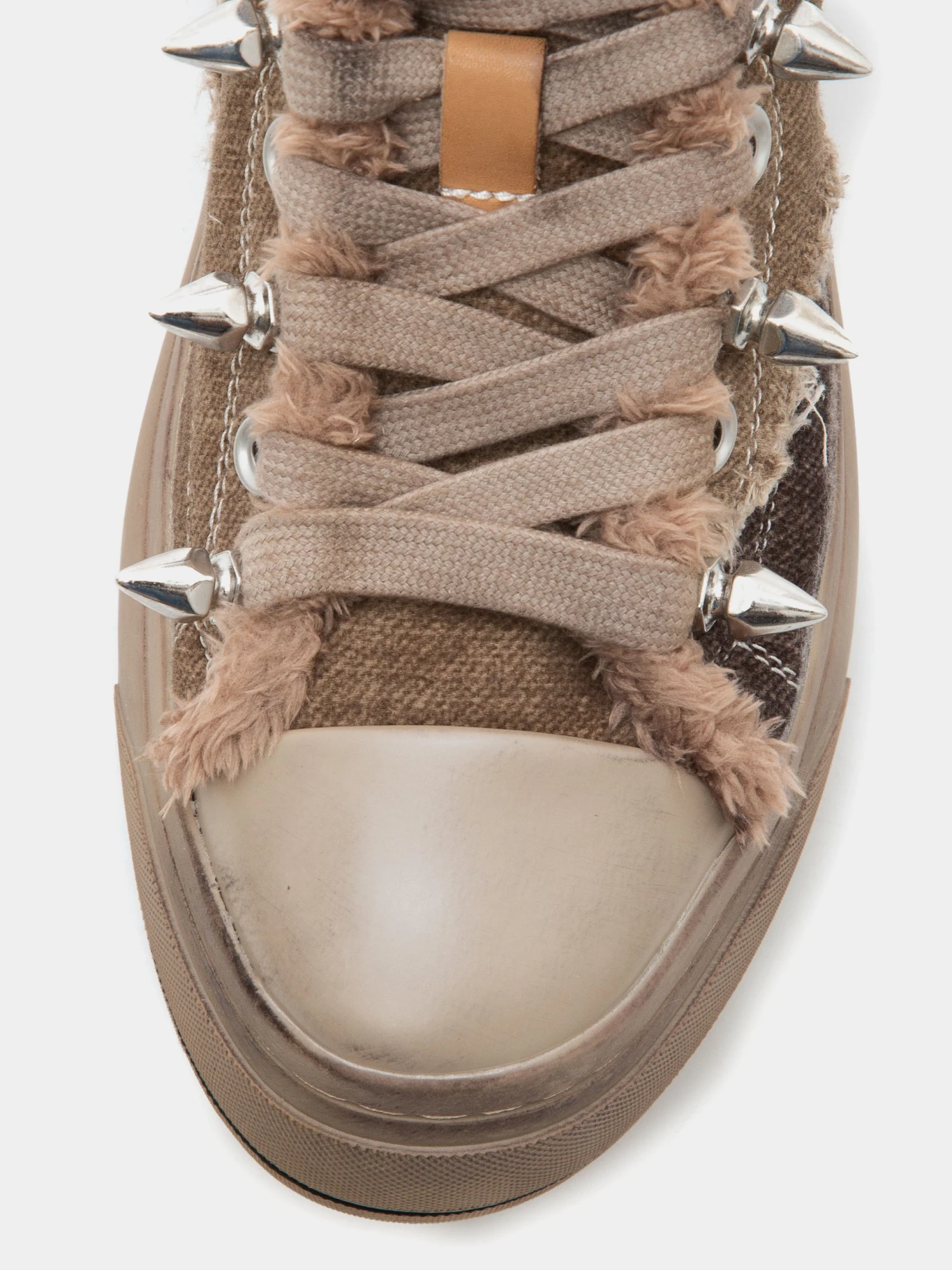 Женские кеды R13 Kurt High Top Brown Patchwork