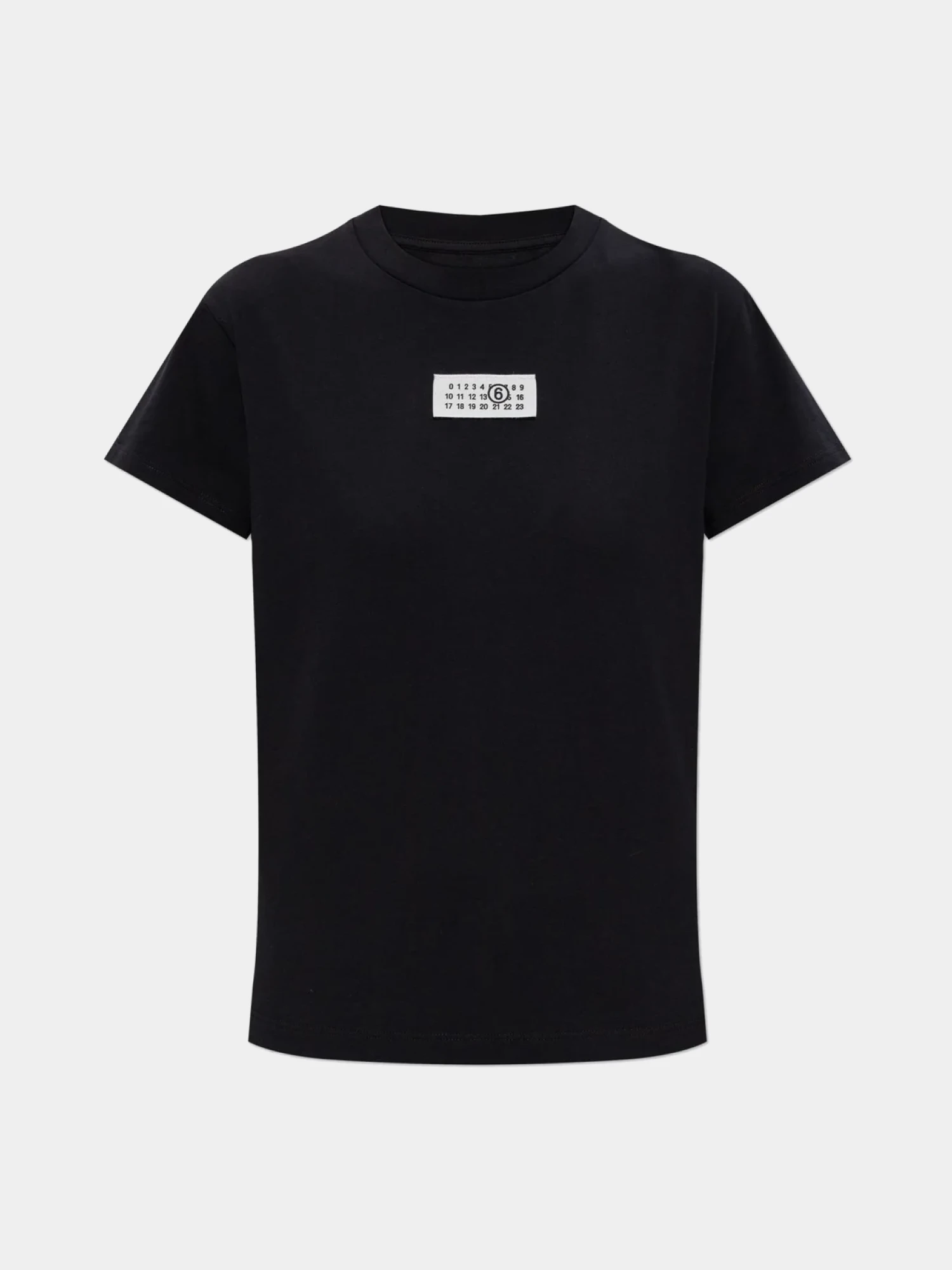 Женская футболка MM6 Maison Margiela Numeric Cotton Black