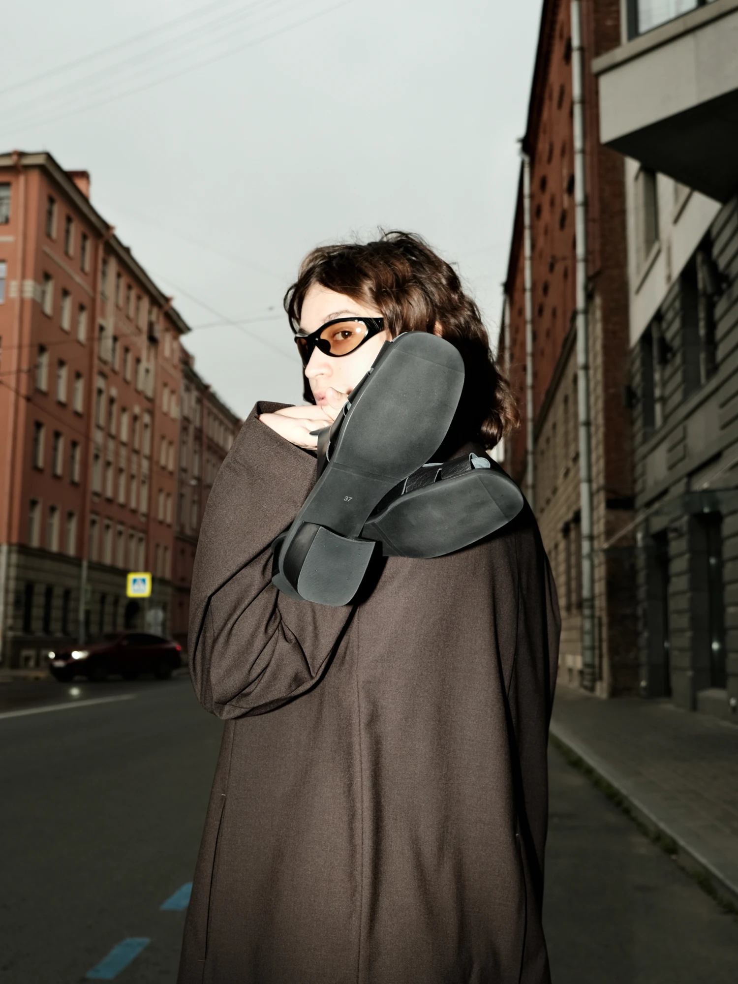 Очки Bonnie Clyde Angel Black & Brown Lens