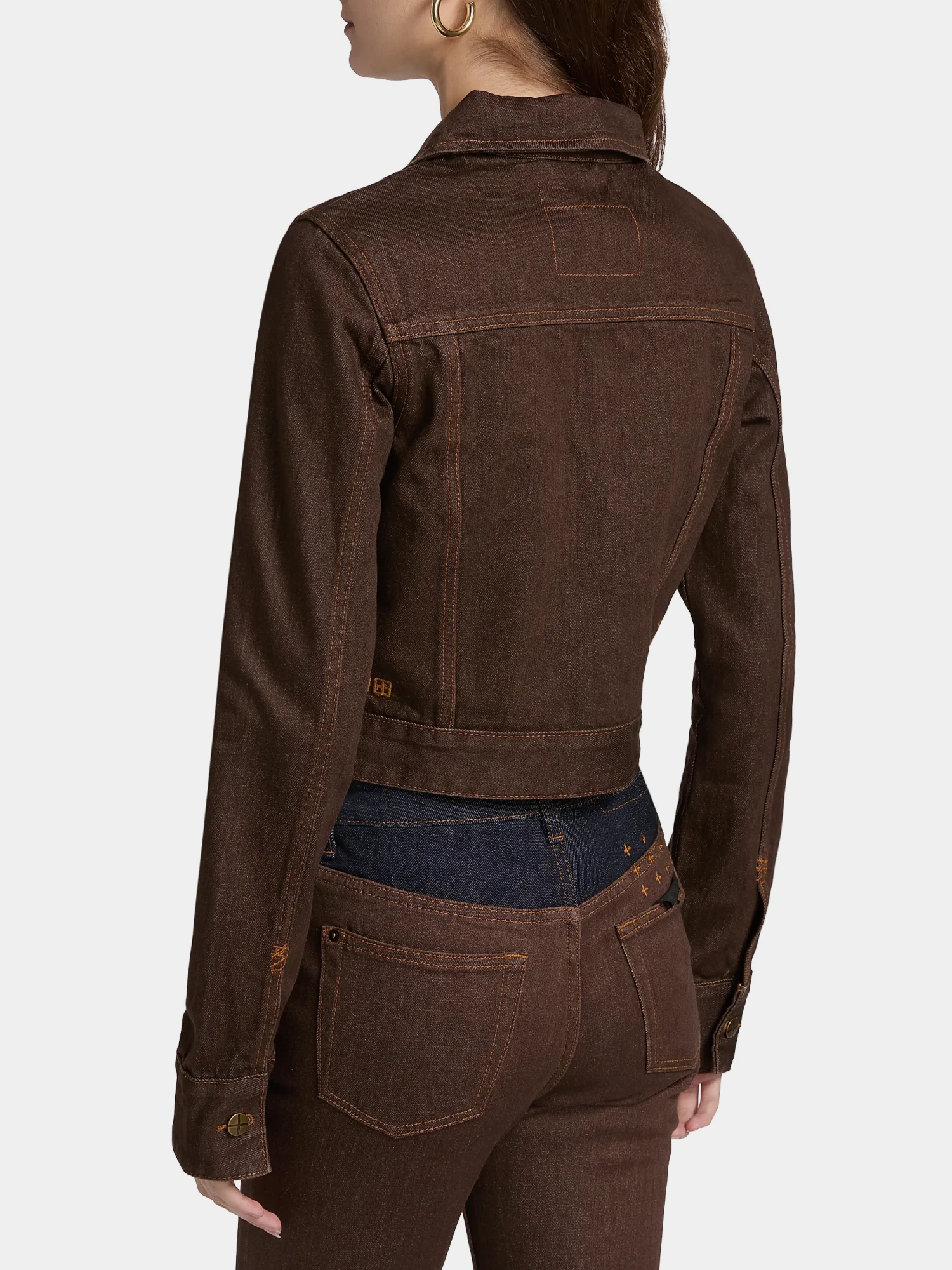 Женская джинсовая куртка Ksubi Slim Trucker Saddle Brown