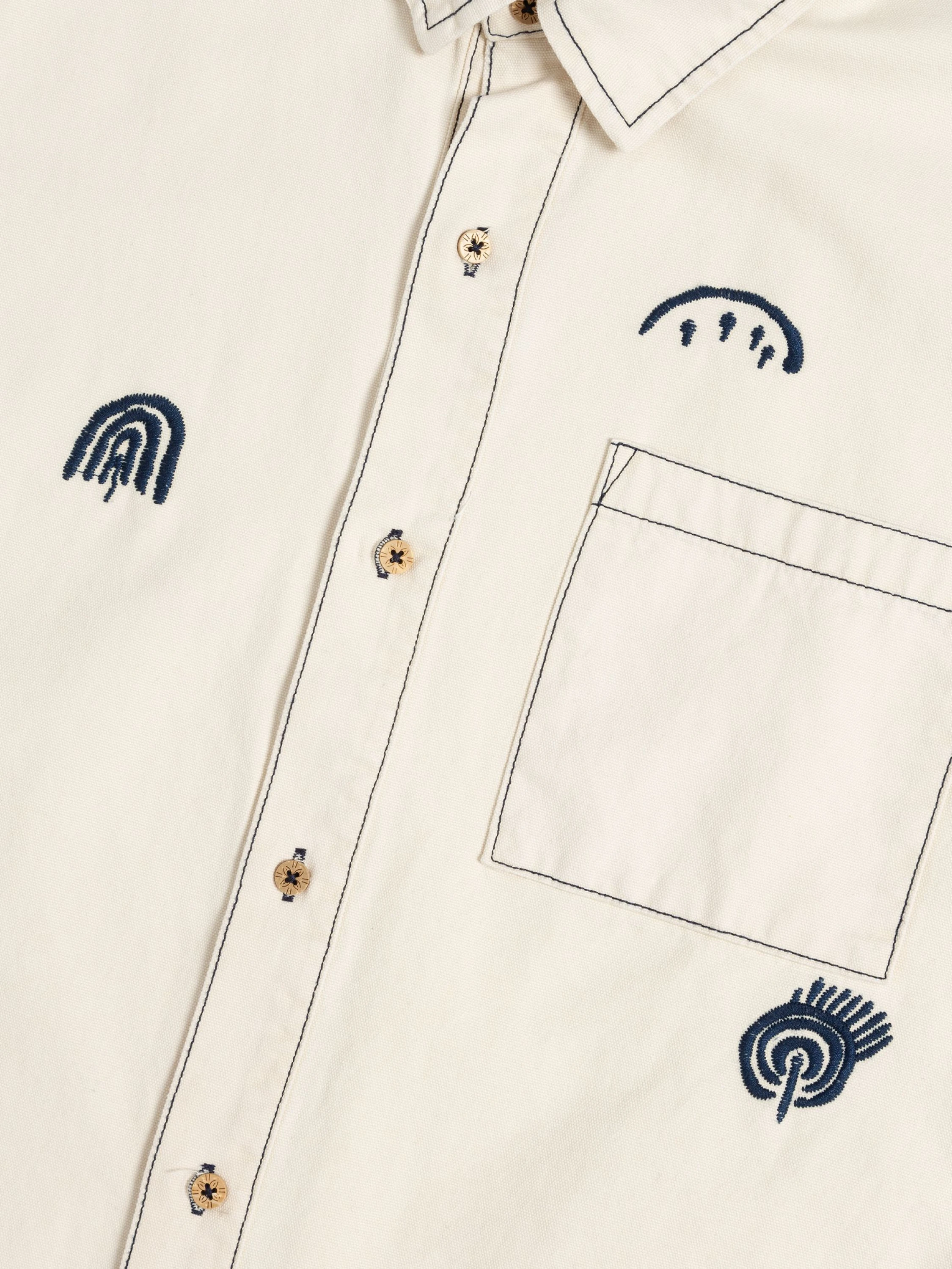 Рубашка Heresy Carvings Shirt Ecru