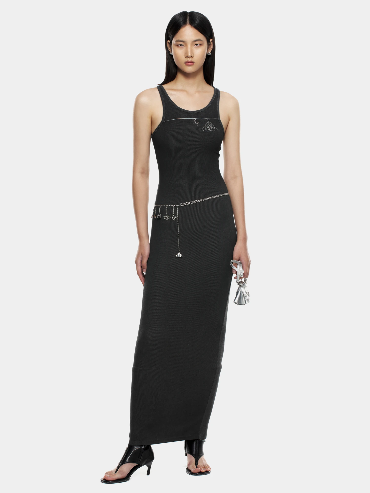 Женское платье MARRKNULL Hanger Tank Black