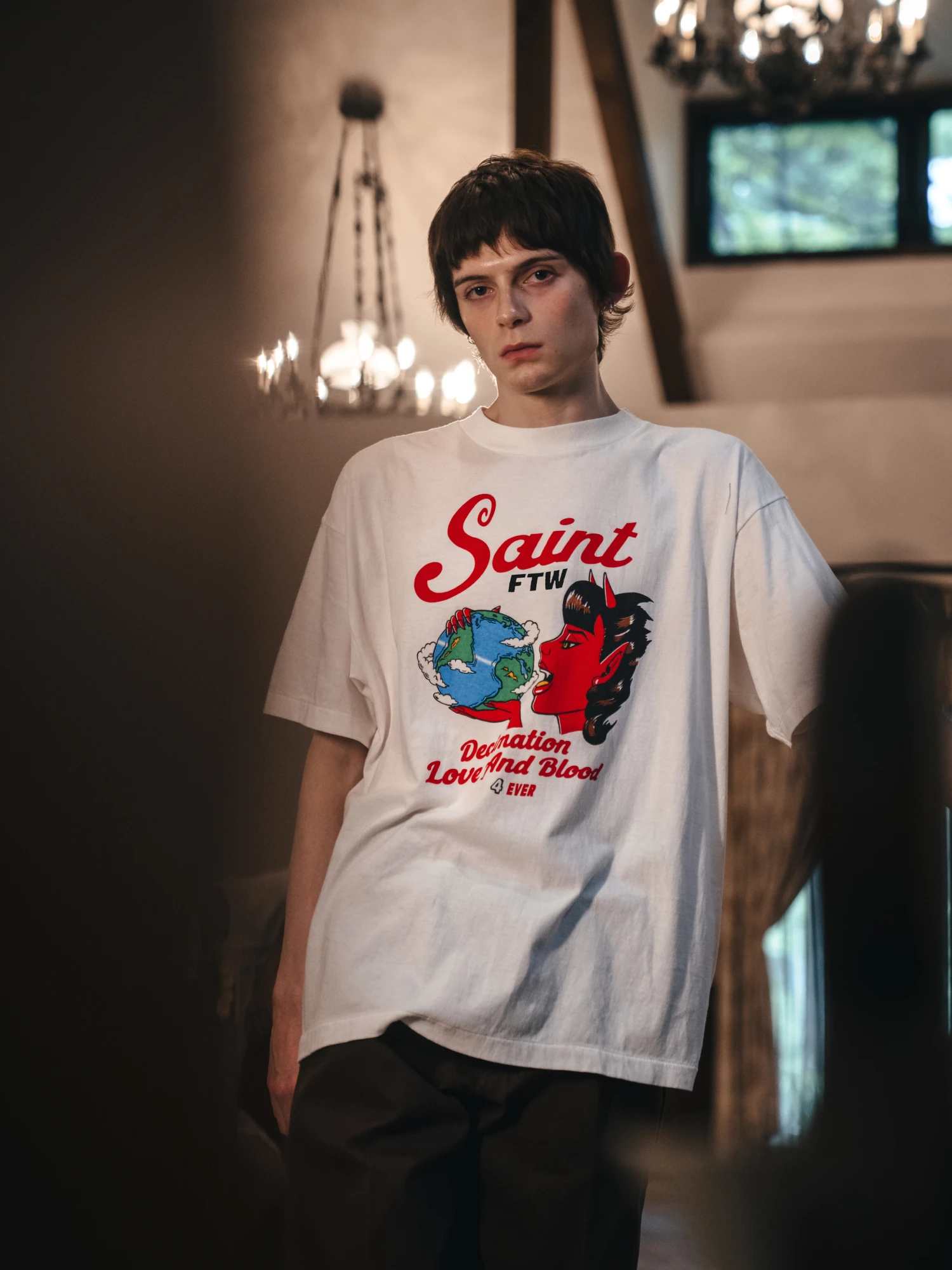 Футболка SAINT MXXXXXX Saint Devil Tee White