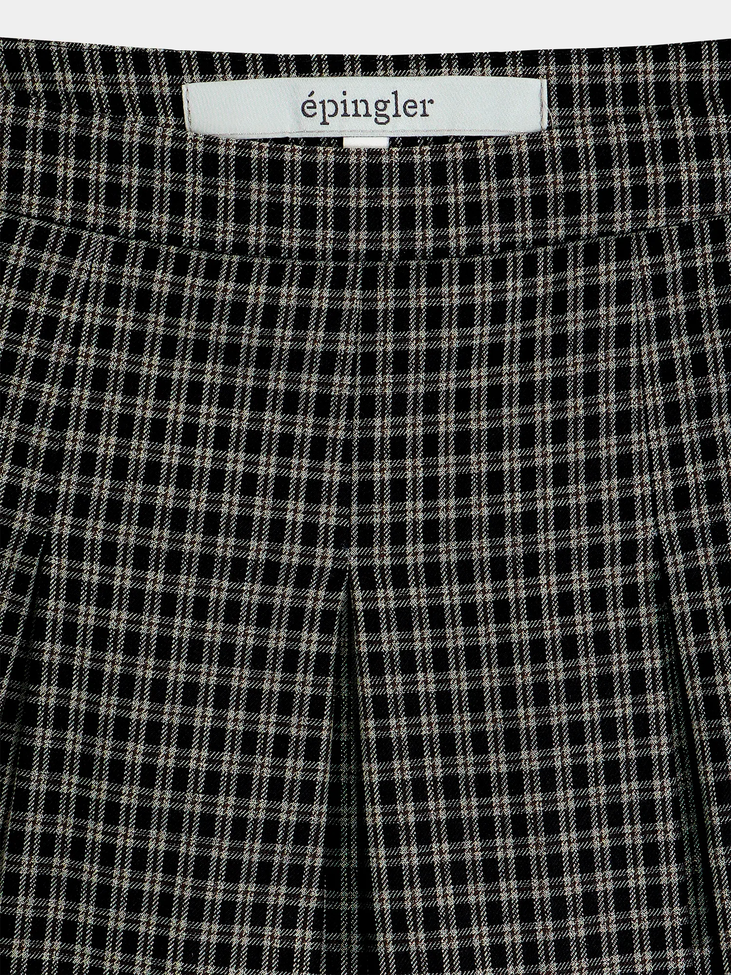 Женская юбка EPINGLER Bunnle Pleats Check Black