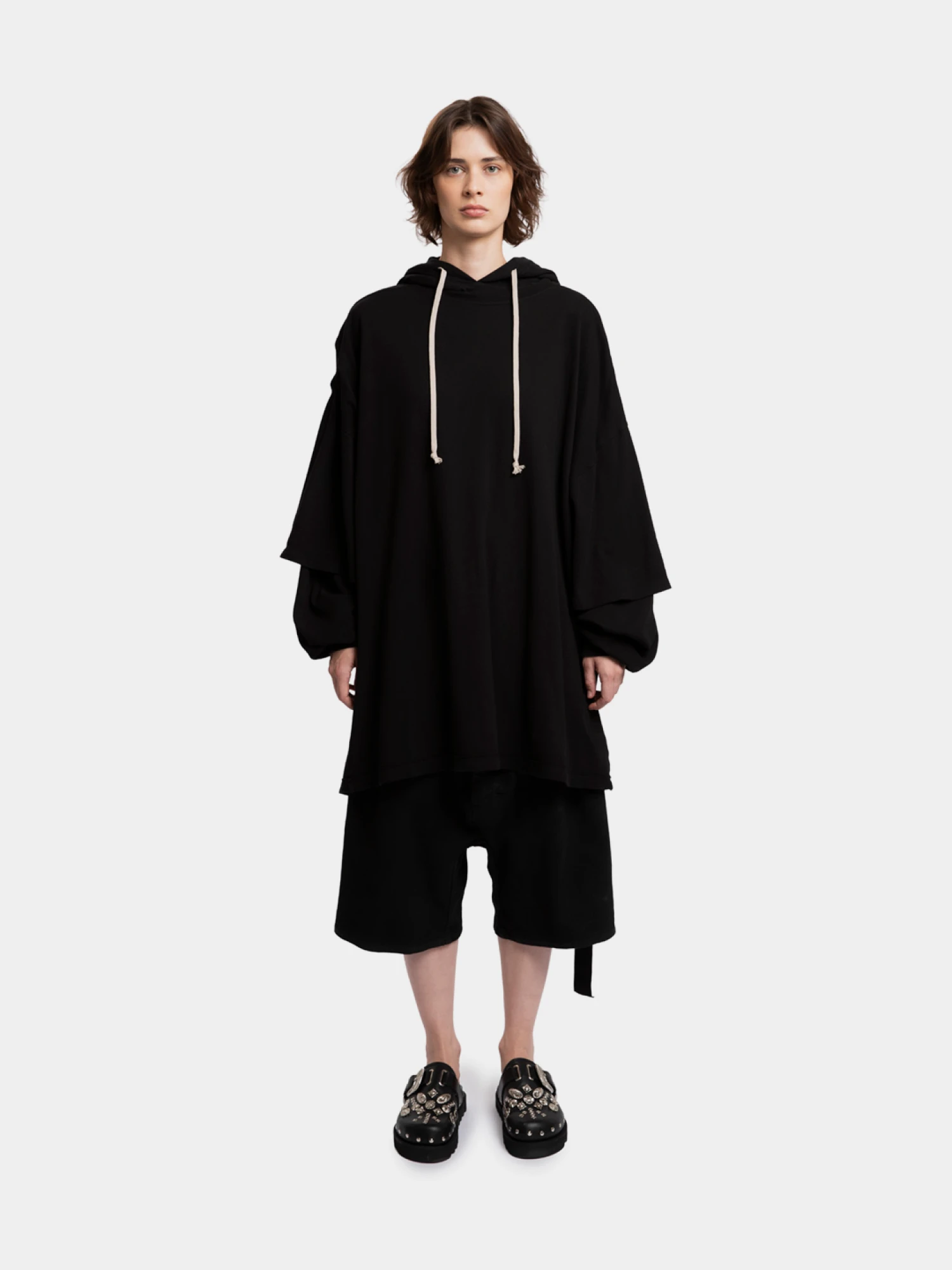 Худи RICK OWENS DRKSHDW Tommy Hustler Black