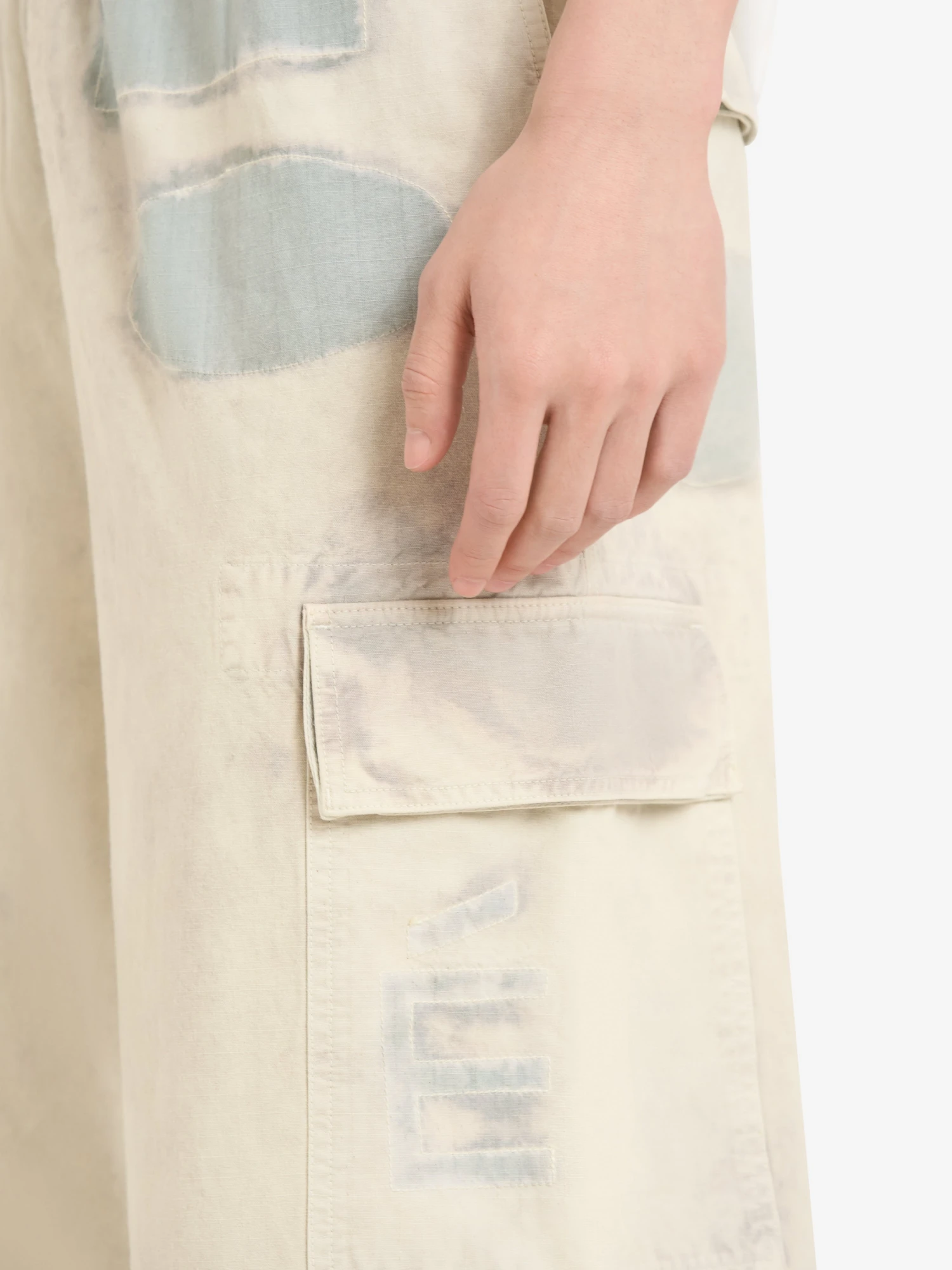 Брюки Études Loose Cargo Ripstop Sage