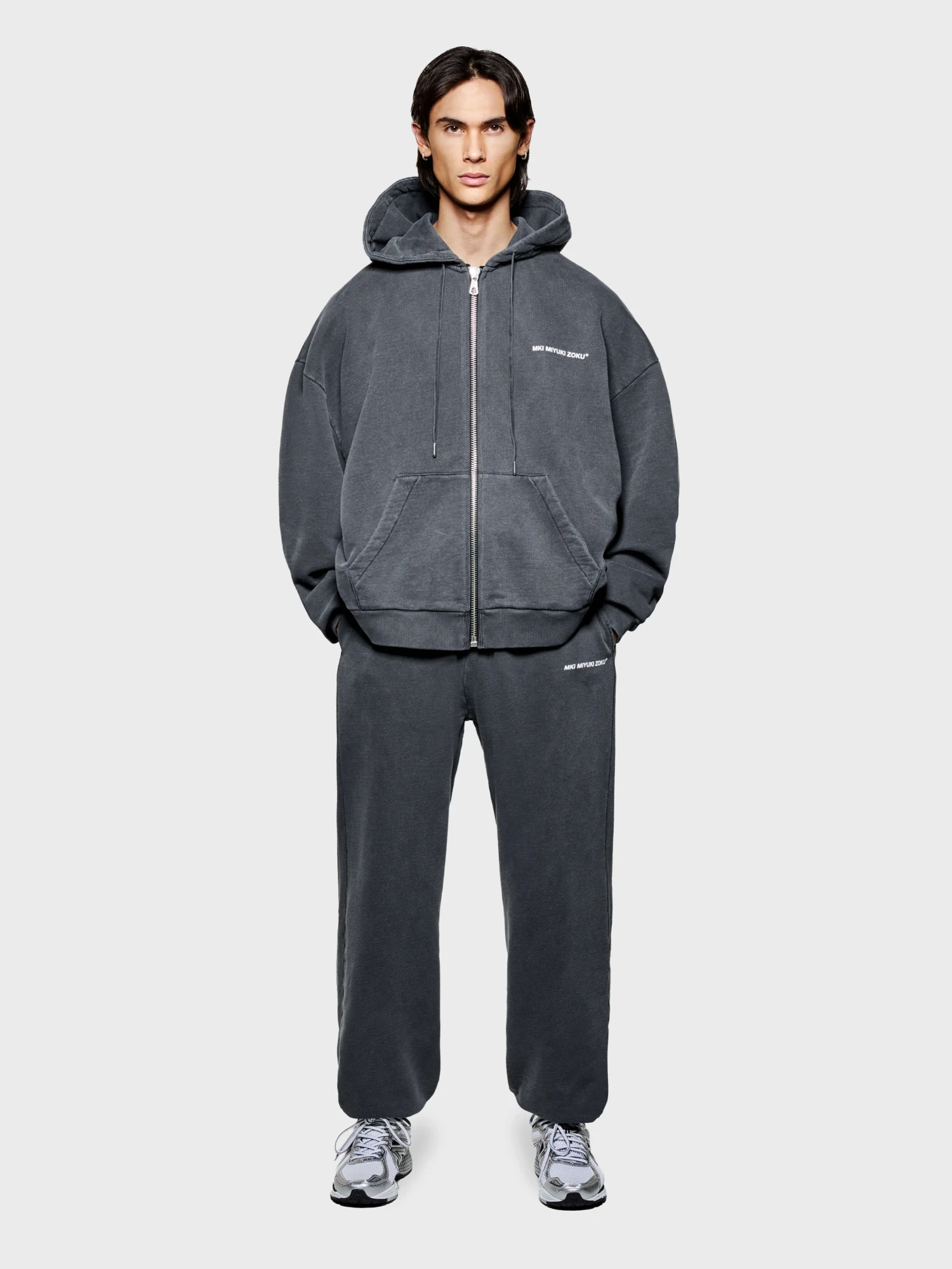 Зип-худи MKI MIYUKI ZOKU Uniform Zip Hoody Pigment Black
