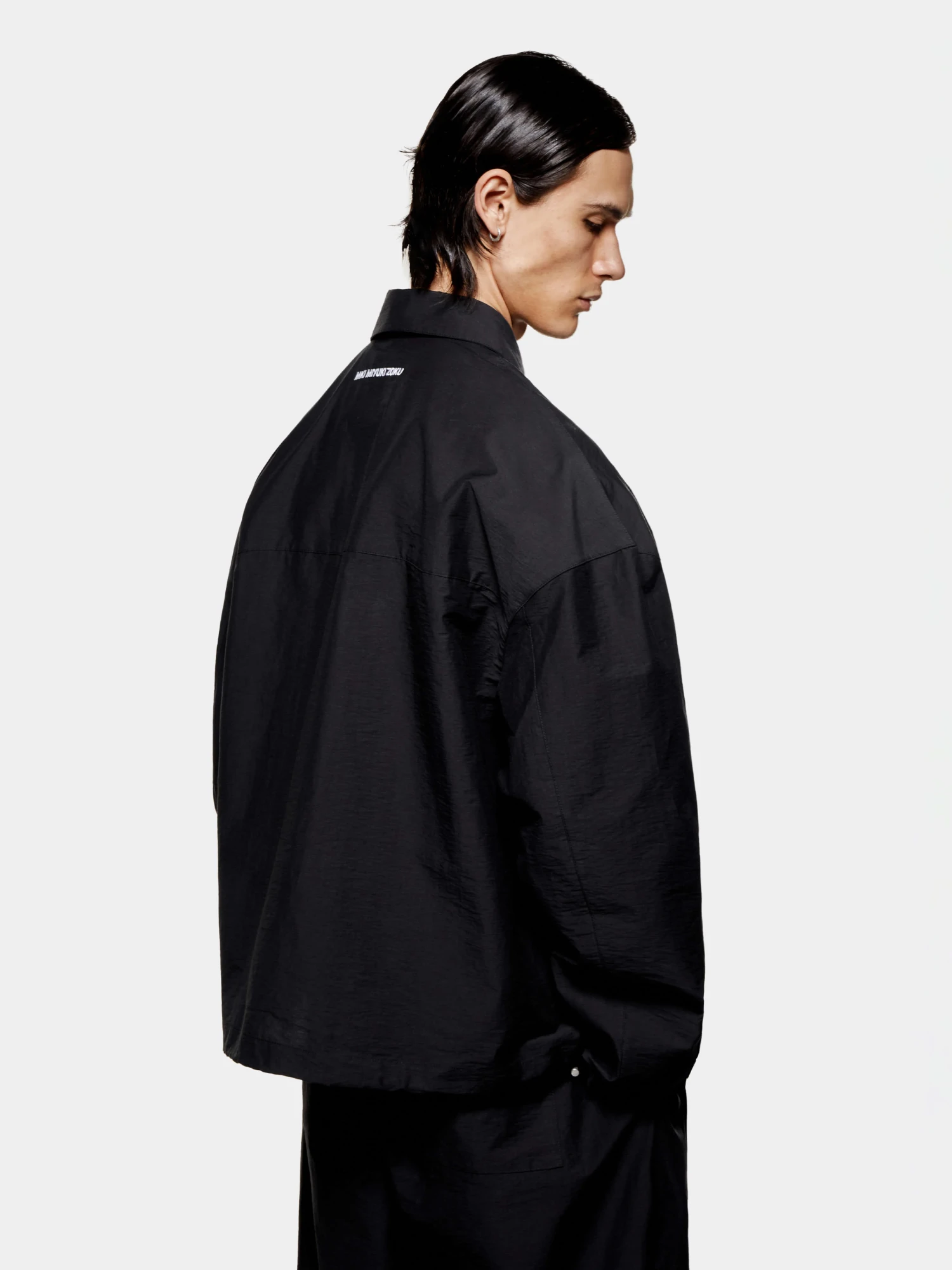 Ветровка MKI MIYUKI ZOKU Washed Cotton Nylon Box Black