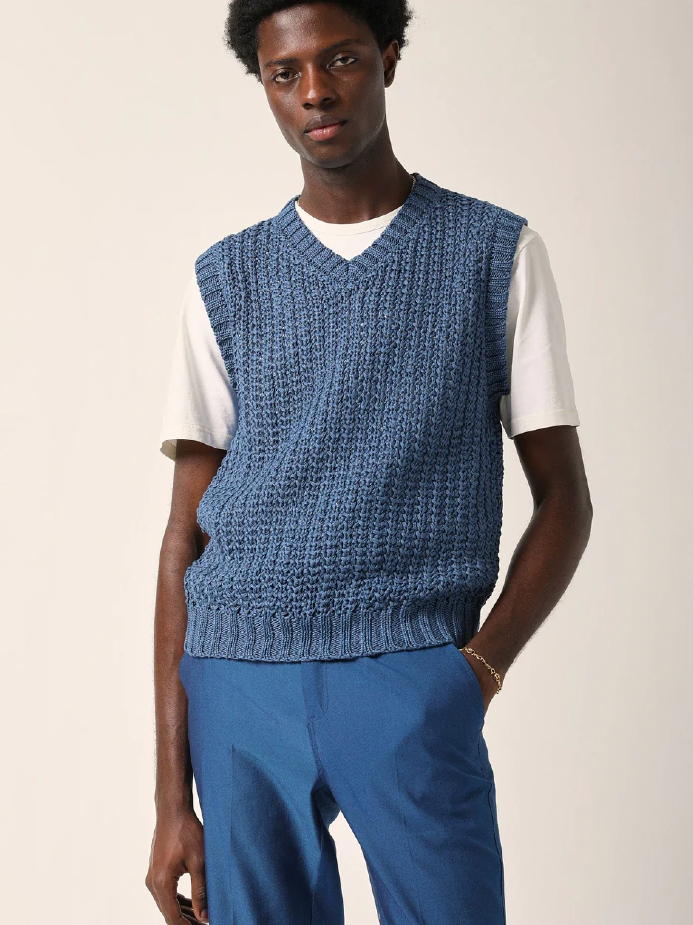 Жилет Corridor Mercerized Vest Blue