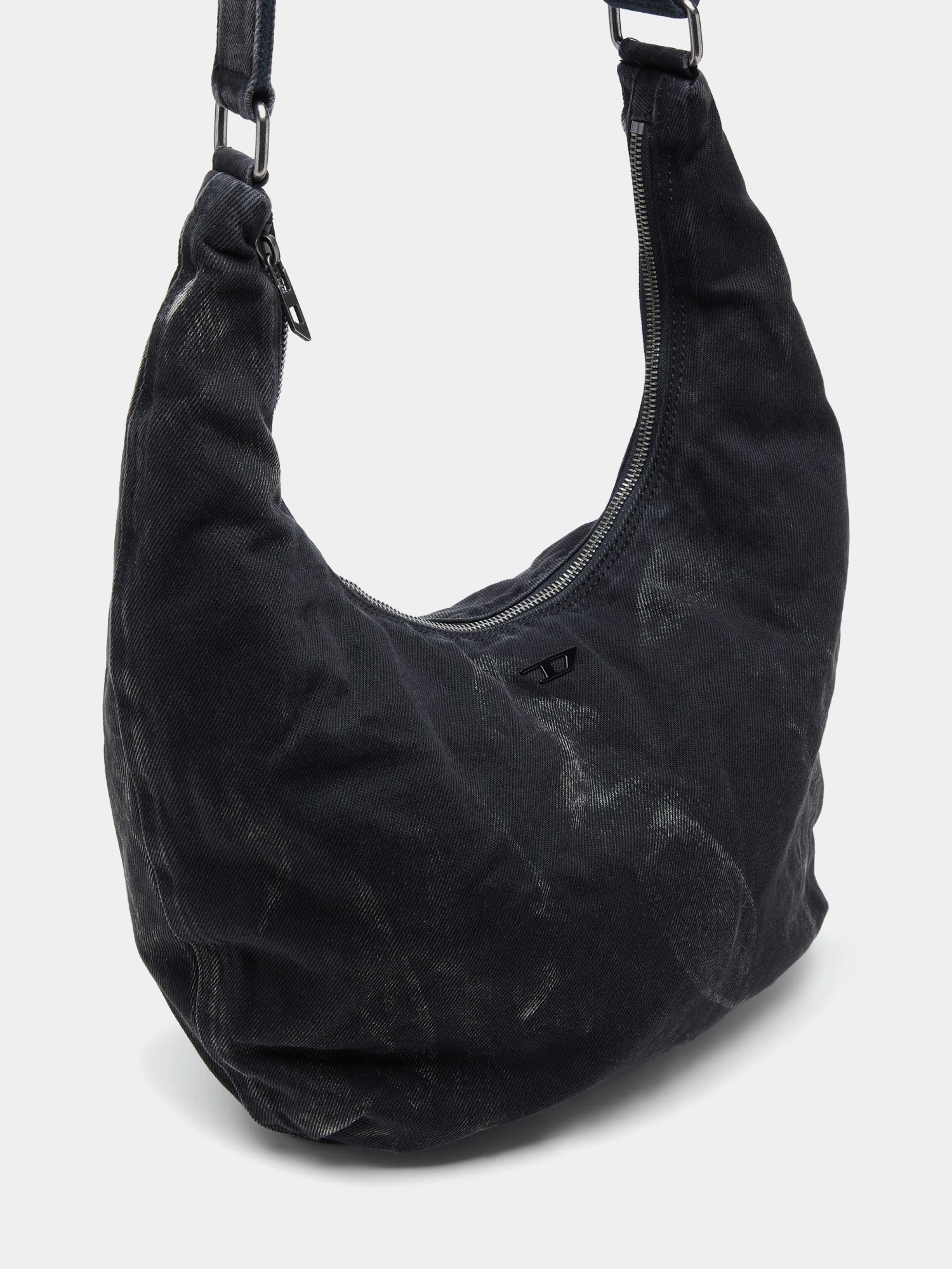 Сумка Diesel Shoulder Denim Rave Hobo X Black