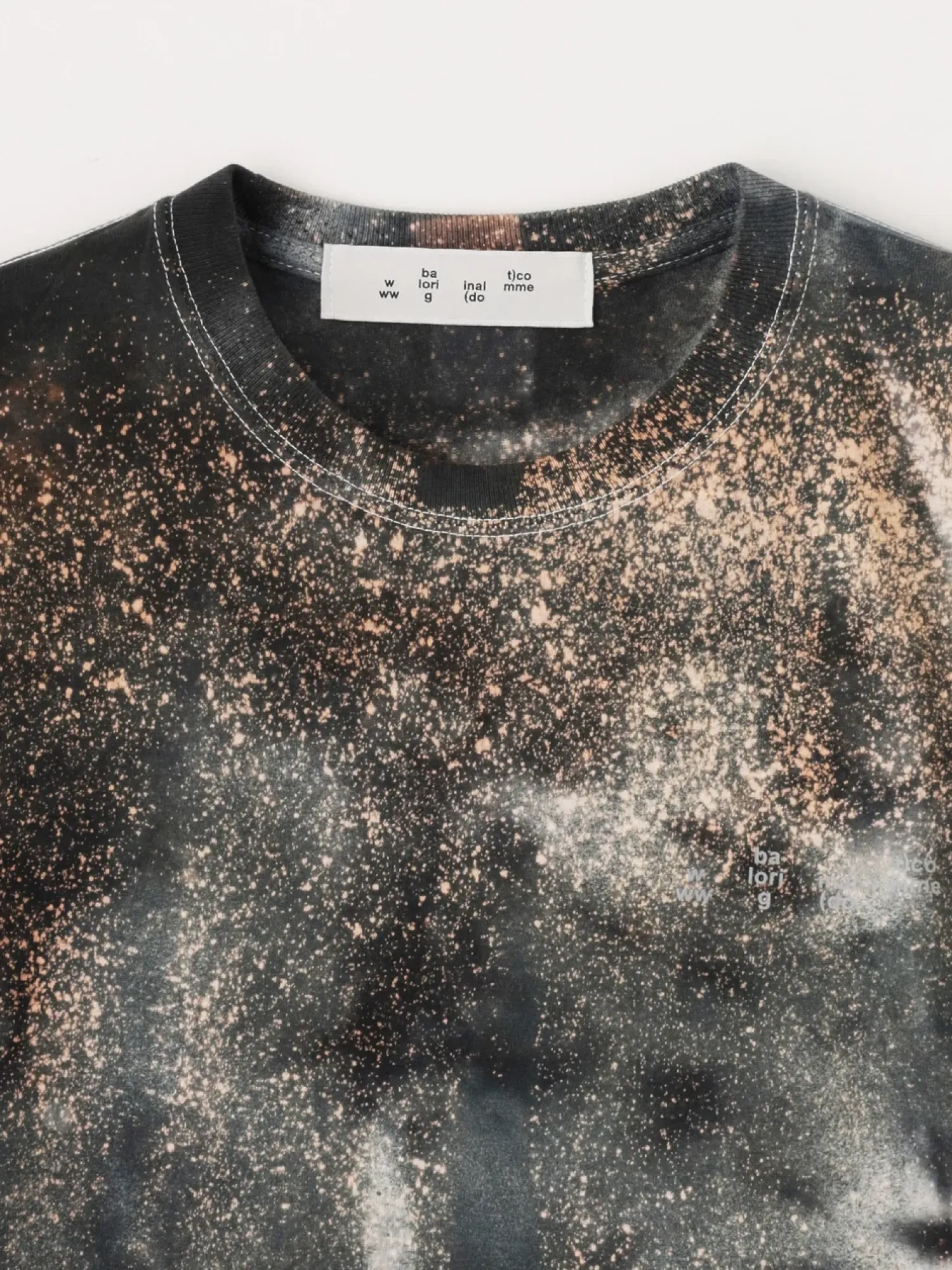 Футболка BAL ORIGINAL Logo Tie Dye Gray/Beige