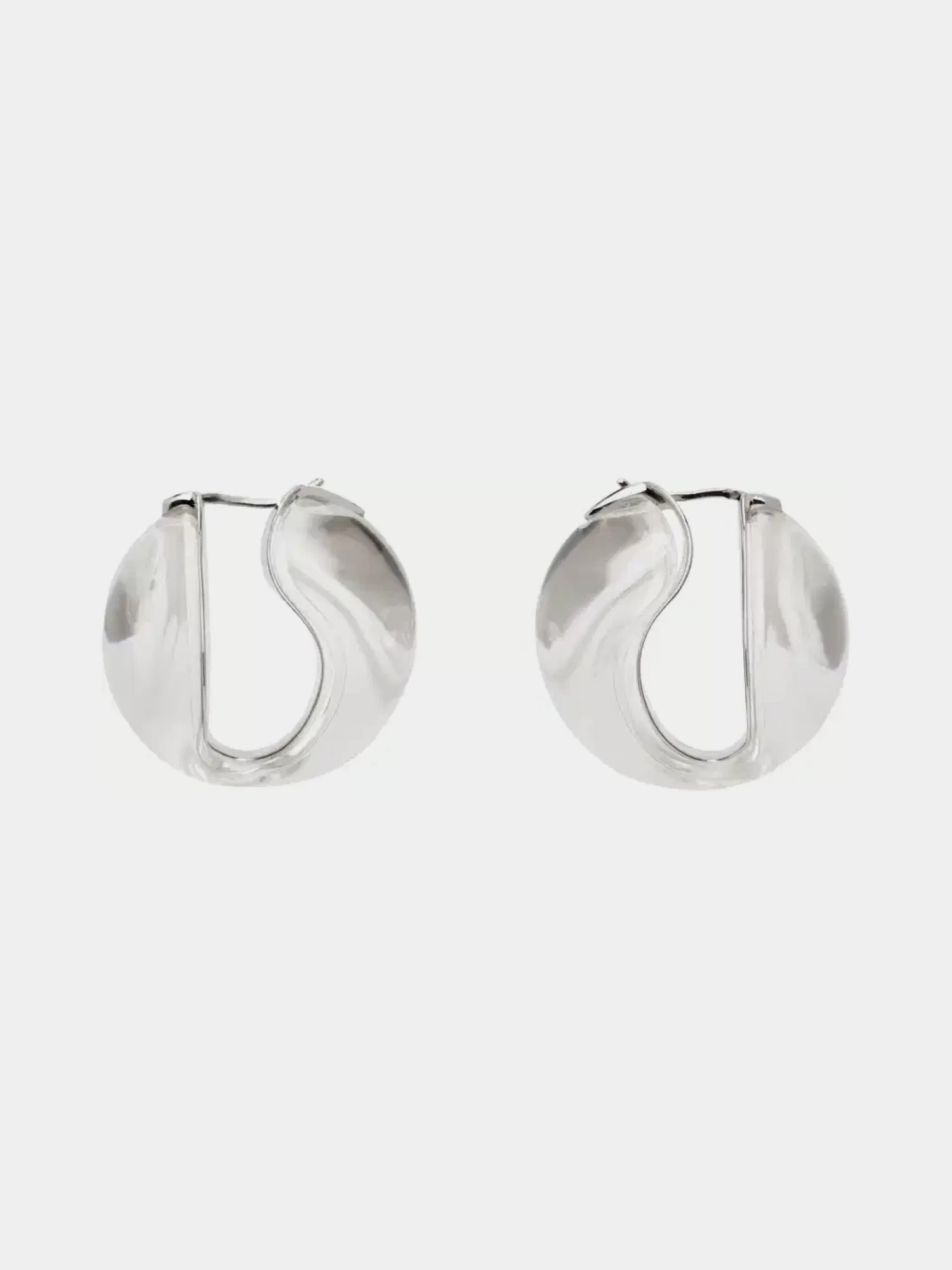 Серьги Coperni Logo Earrings Clear
