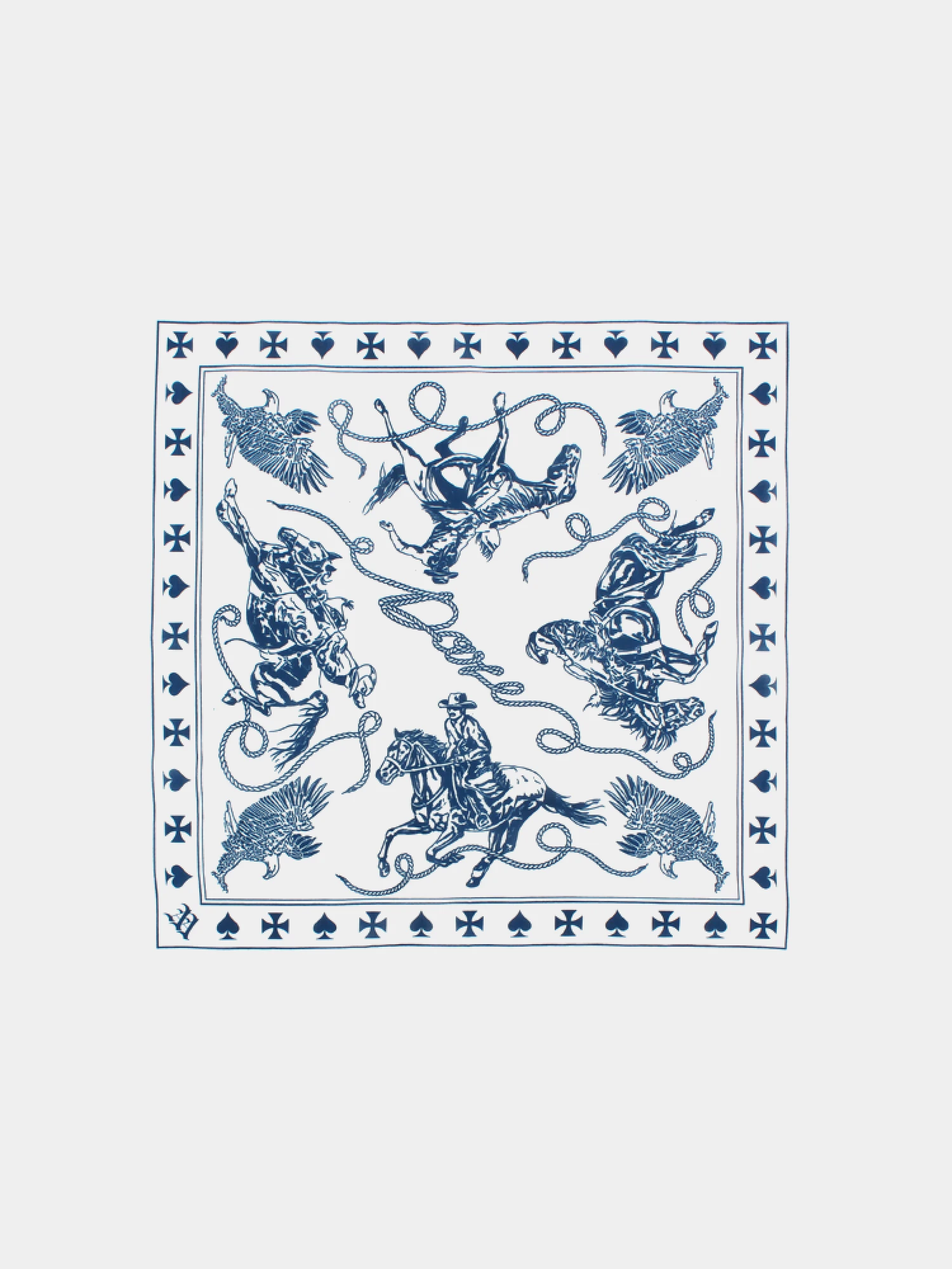 Бандана Daze x AA Rodeo White/Blue