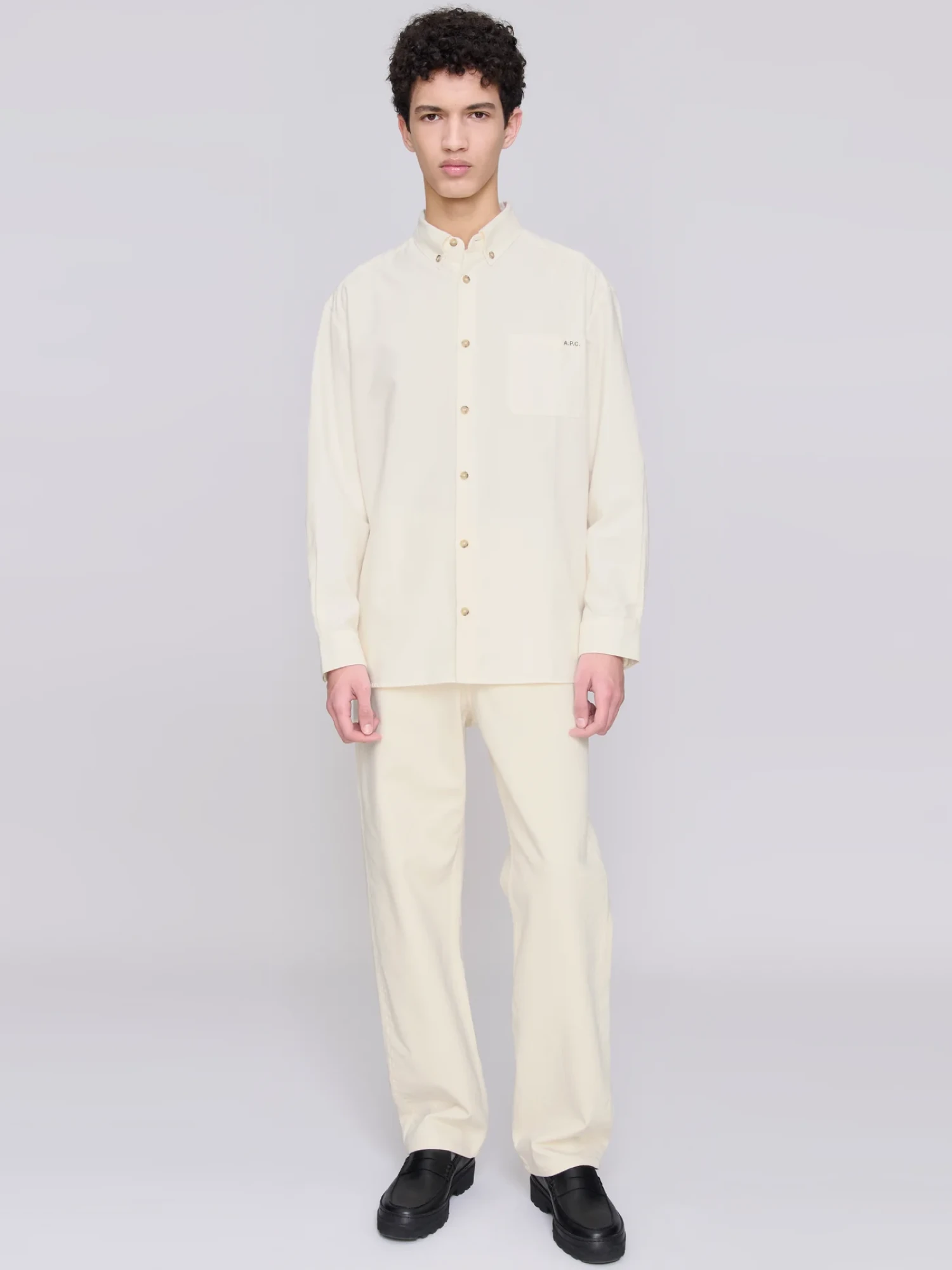 Рубашка A.P.C. Mateo Logo White