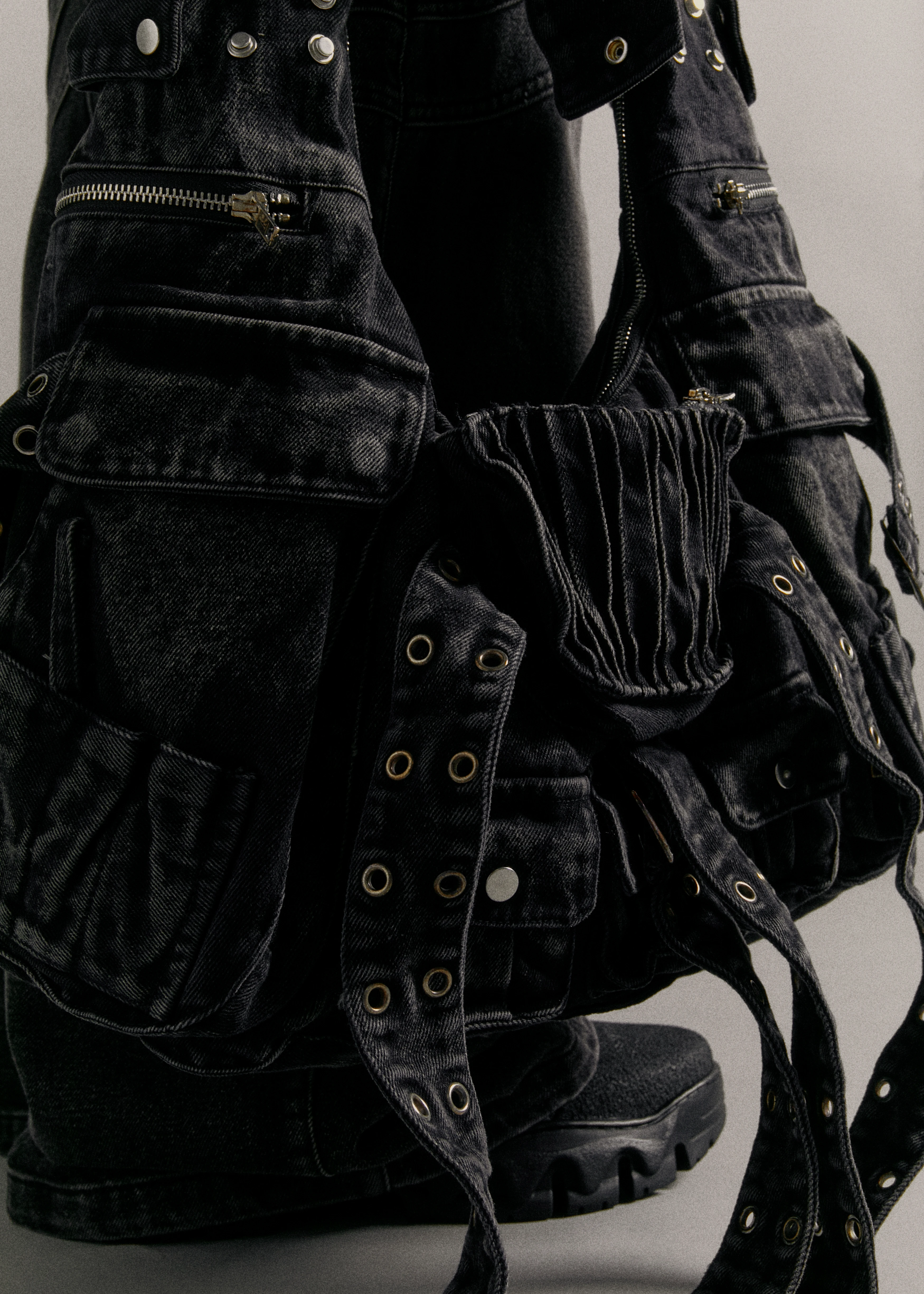 Сумка NO/FAITH STUDIOS Denim Multipocket Bag Camo