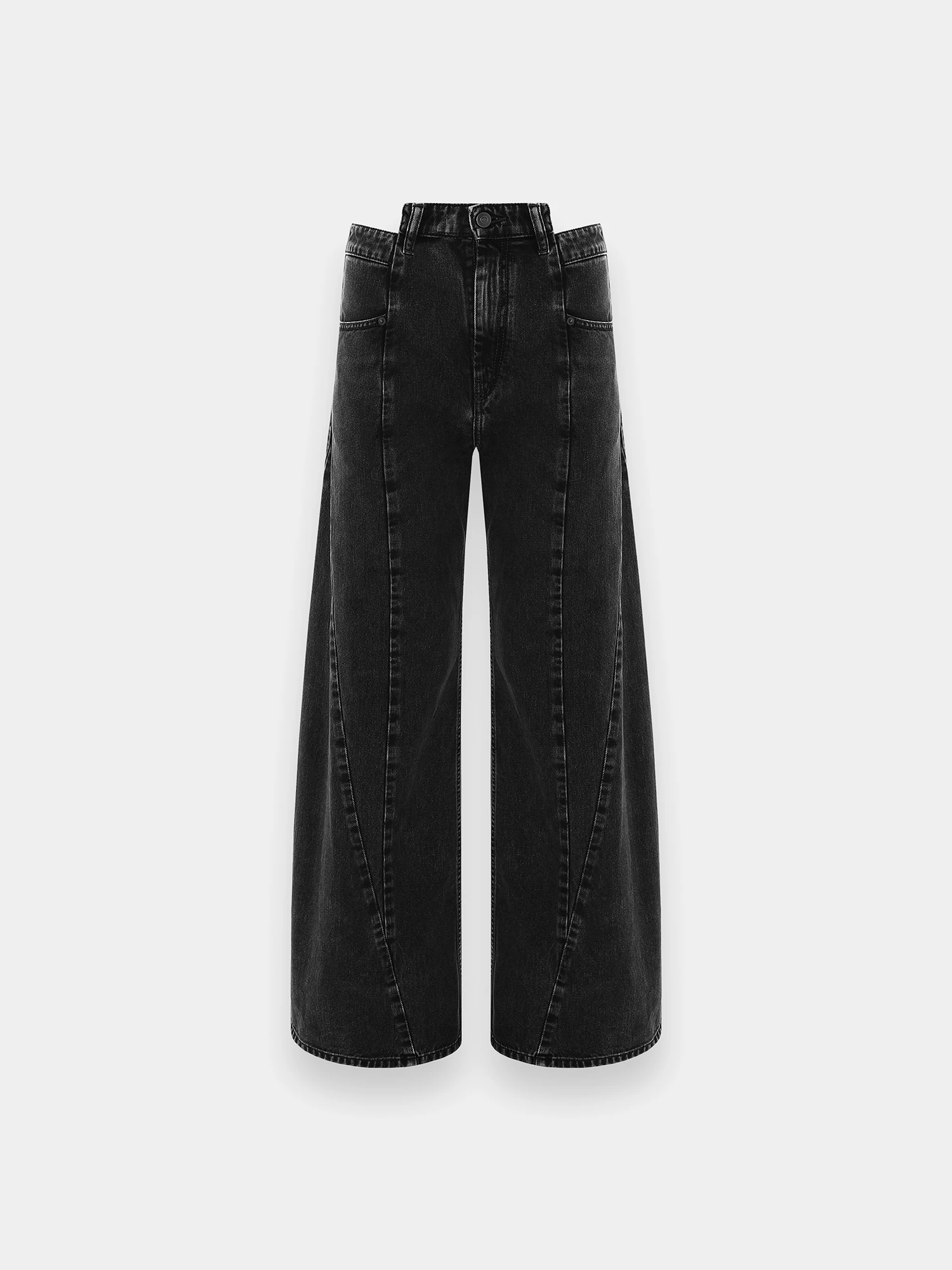 Женские джинсы Maison Margiela Cut Out Denim Black