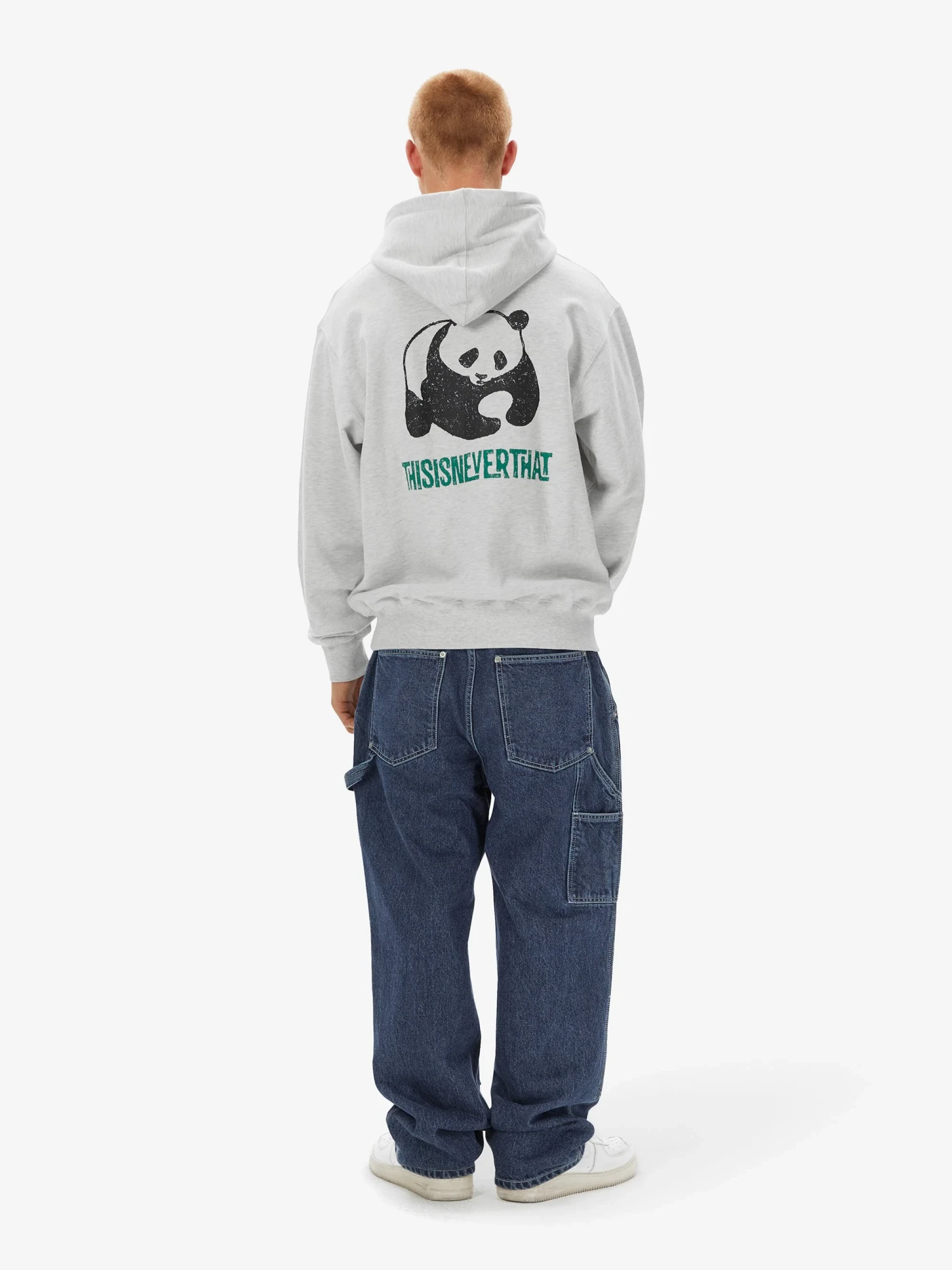 Худи thisisneverthat Panda Hoodie Oatmeal