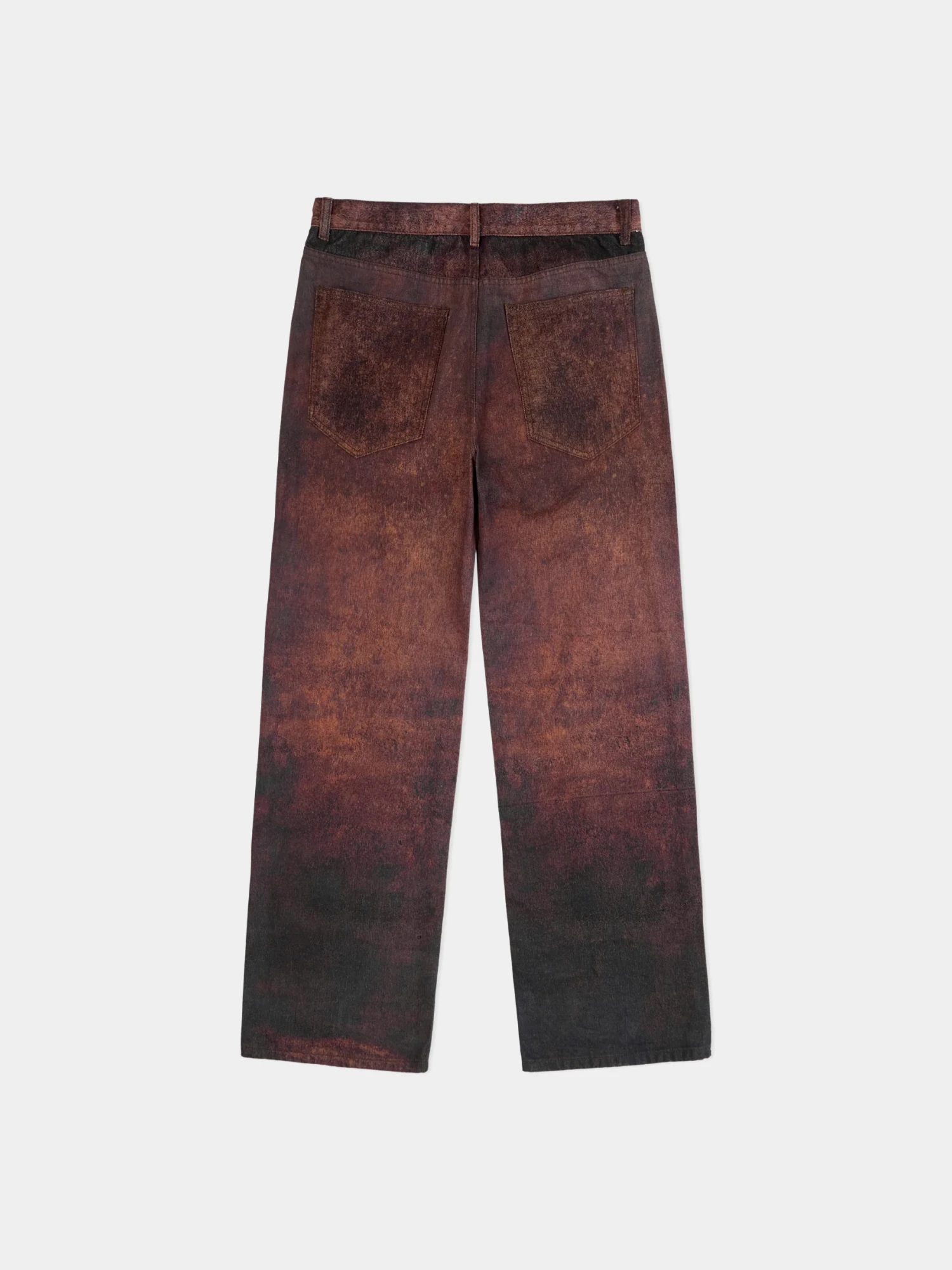 Джинсы KidSuper Printed Distressed Baggy Burnt Red