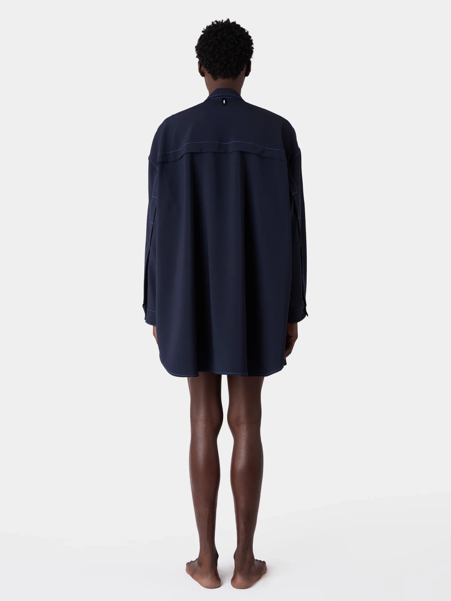 Рубашка Sunnei Mega Over Shirt Dark Blue