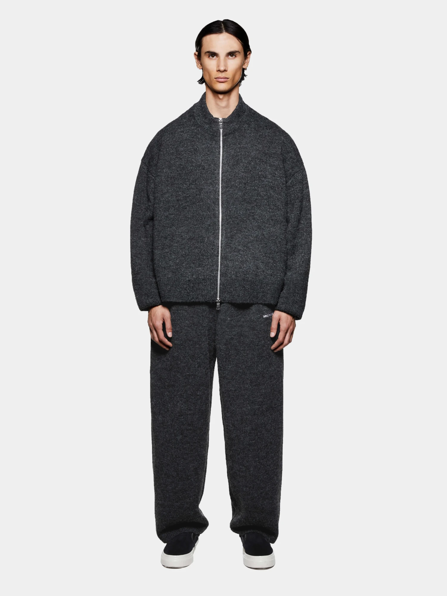 Кардиган MKI MIYUKI ZOKU Mohair Blend Knit Track Charcoal