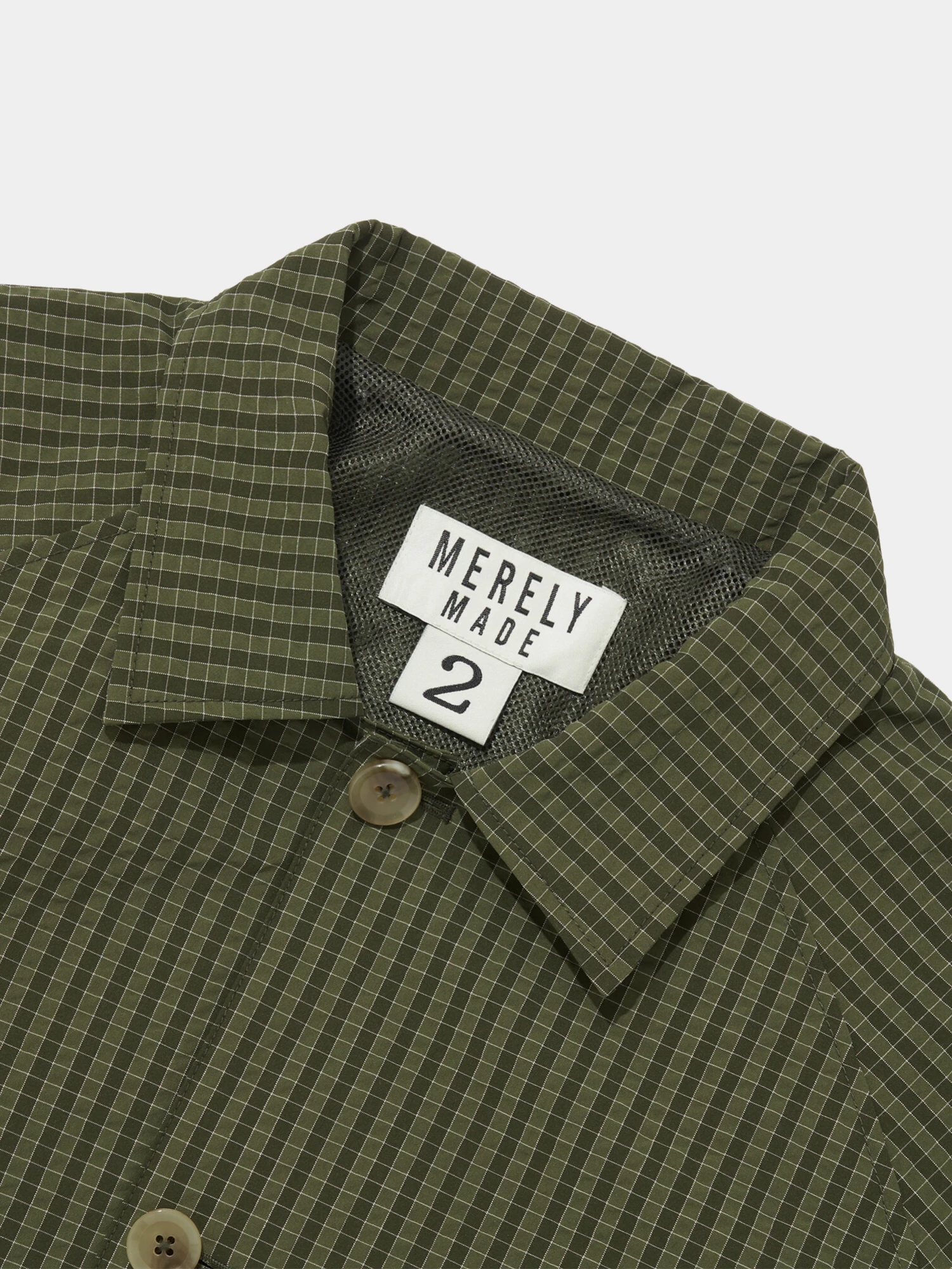 Бомбер MERELY MADE Premium Bubble Check Raglan Blouson Olive Check