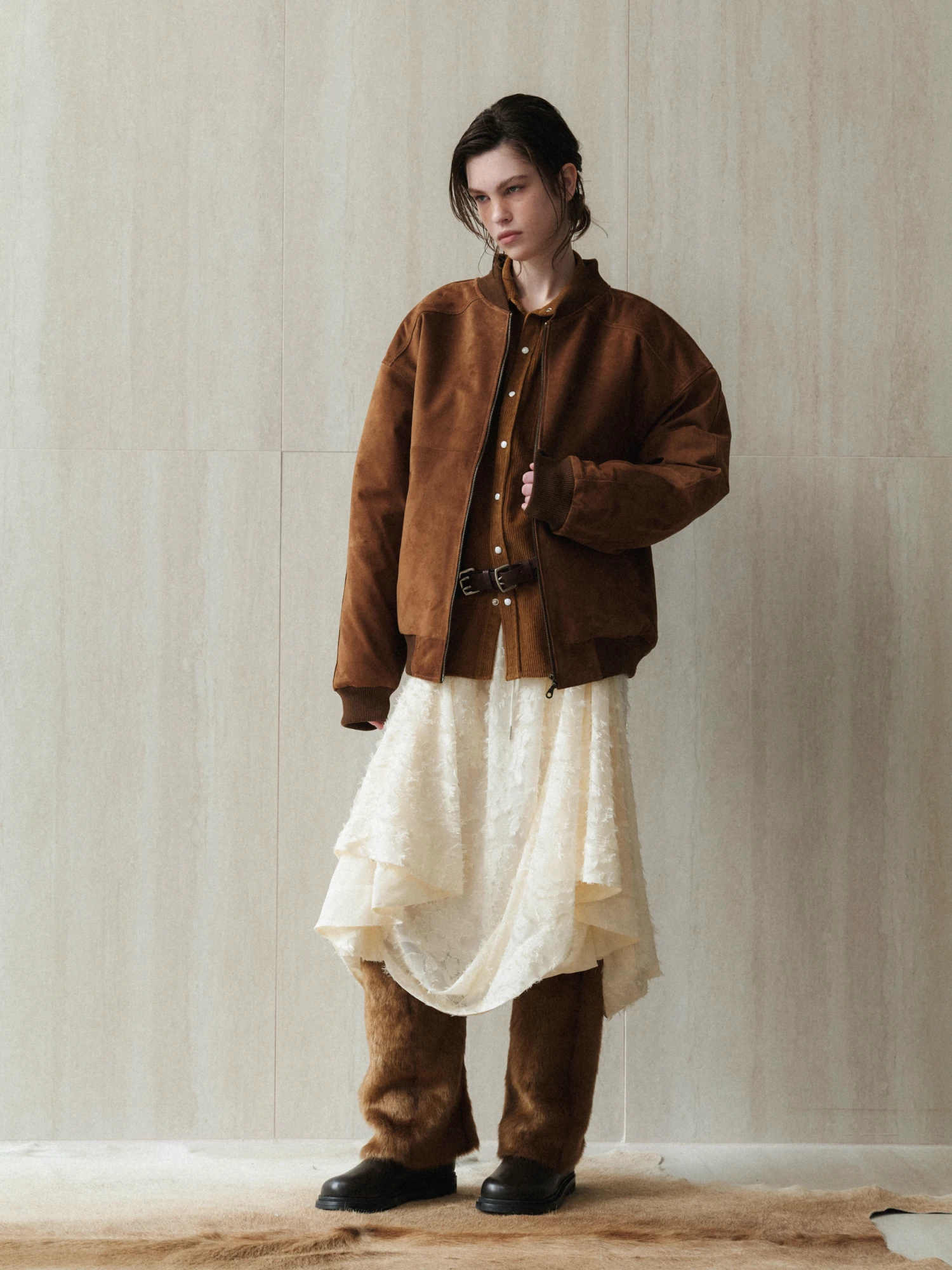 Ремень EPINGLER  2-Line Leather Brown