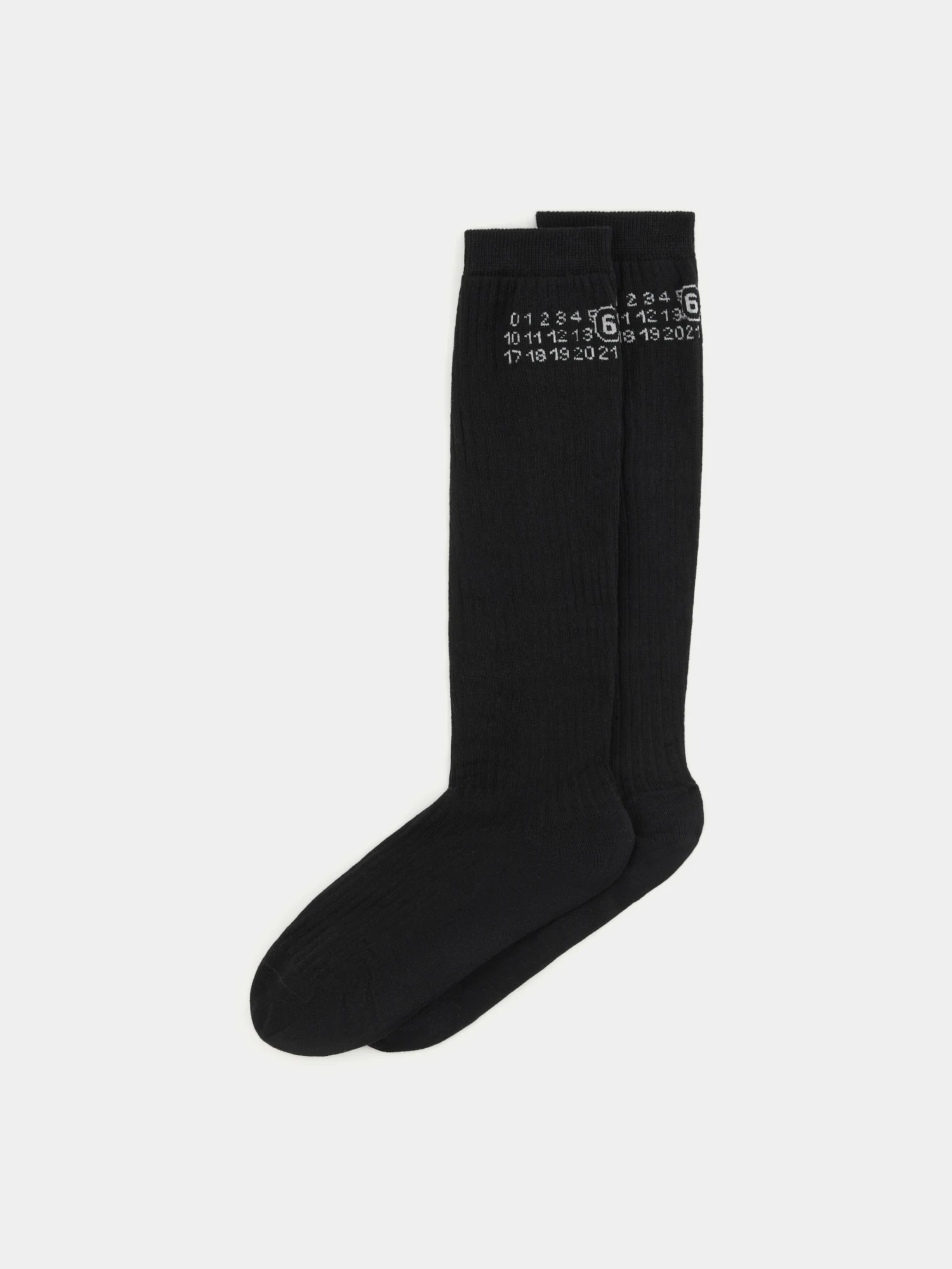Гольфы MM6 Maison Margiela Knee-high Black