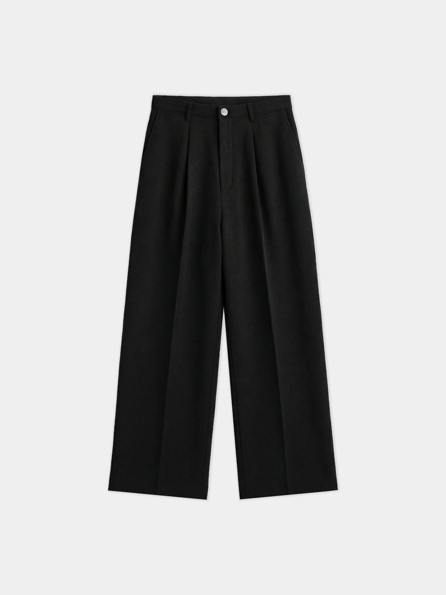 Брюки lorenz Uniform Pleated Wide Leg Black