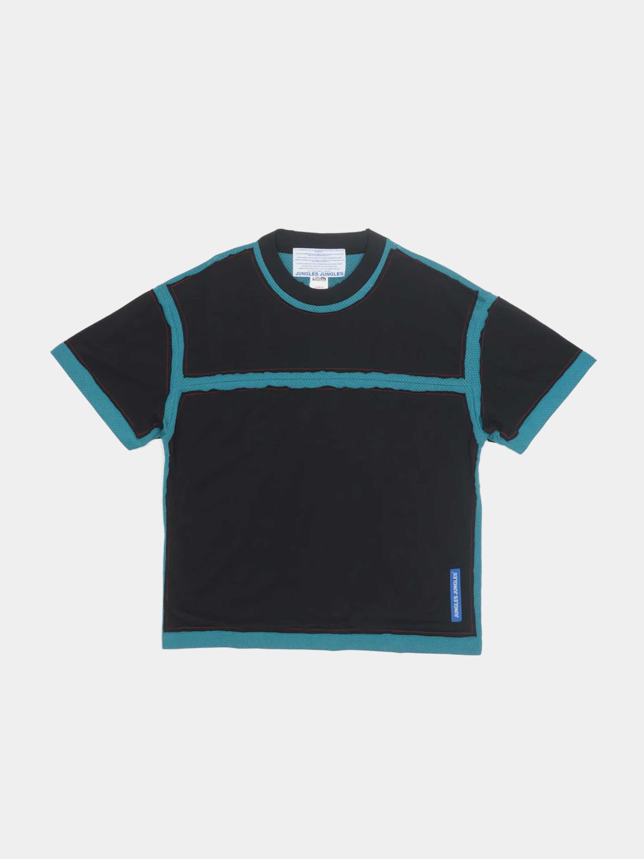 Футболка Jungles Jungles Panel Mesh Turquoise Black