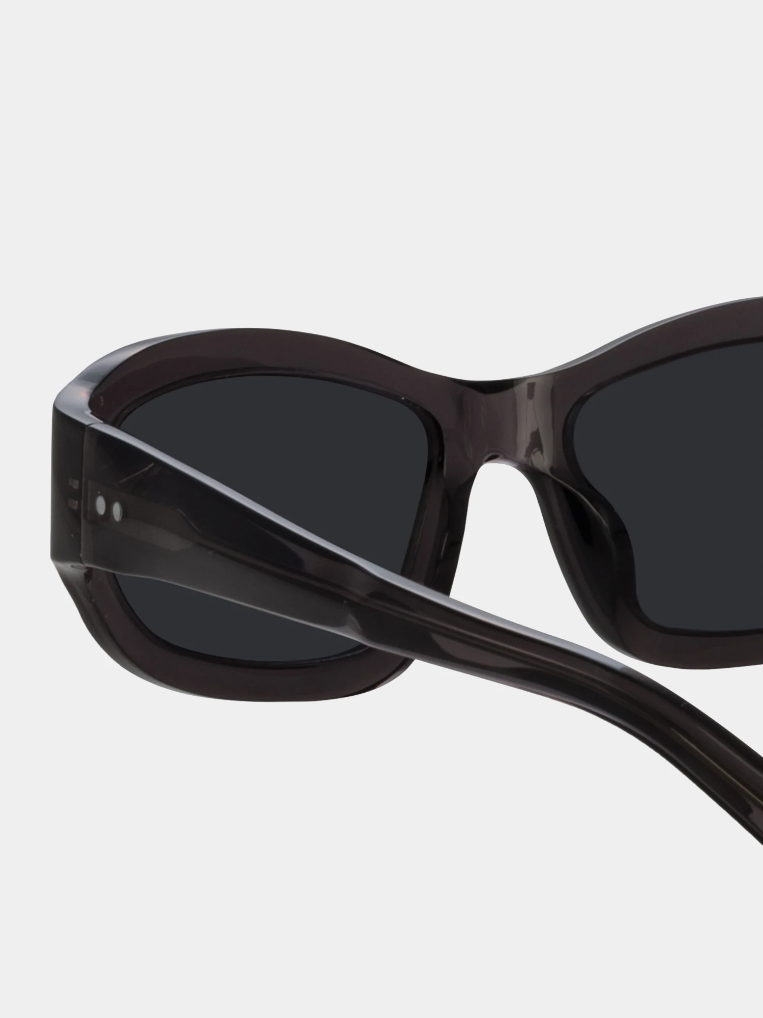 Очки Dries Van Noten x Linda Farrow Wrap Dark Brown