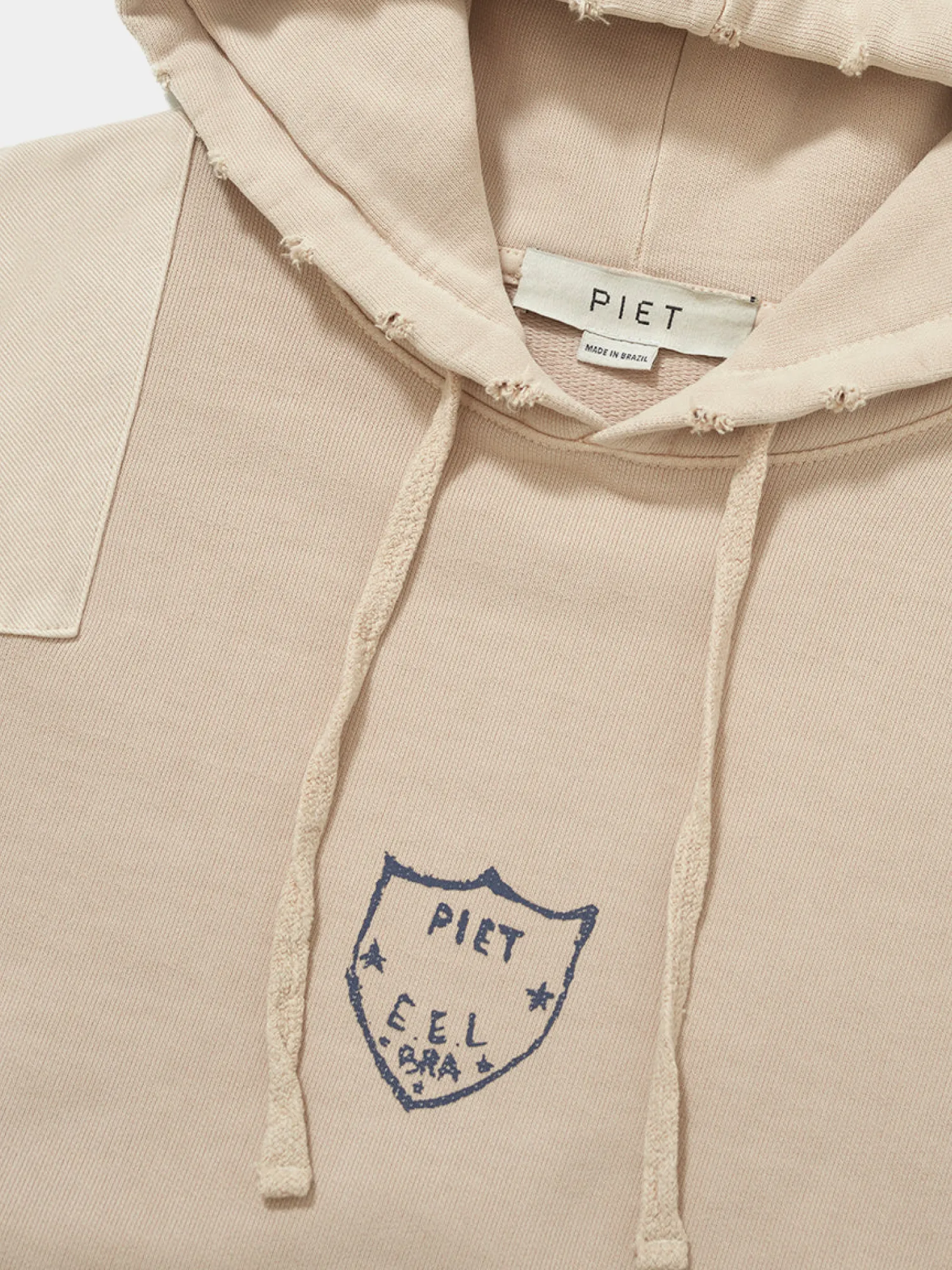Худи PIET Distressed Cut Out Beige