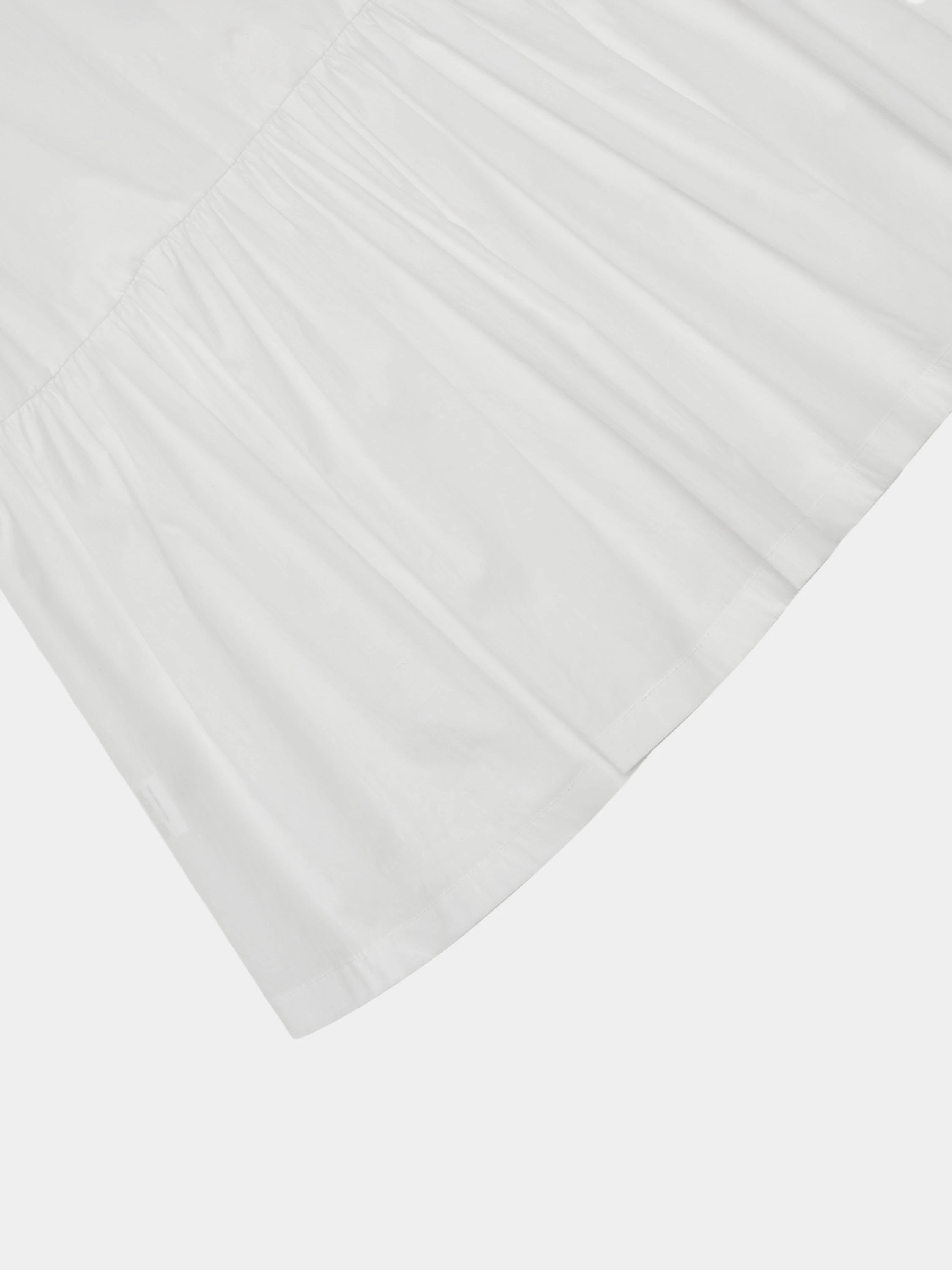 Топ AMOMENTO Cotton Two-Way Shirring Top White