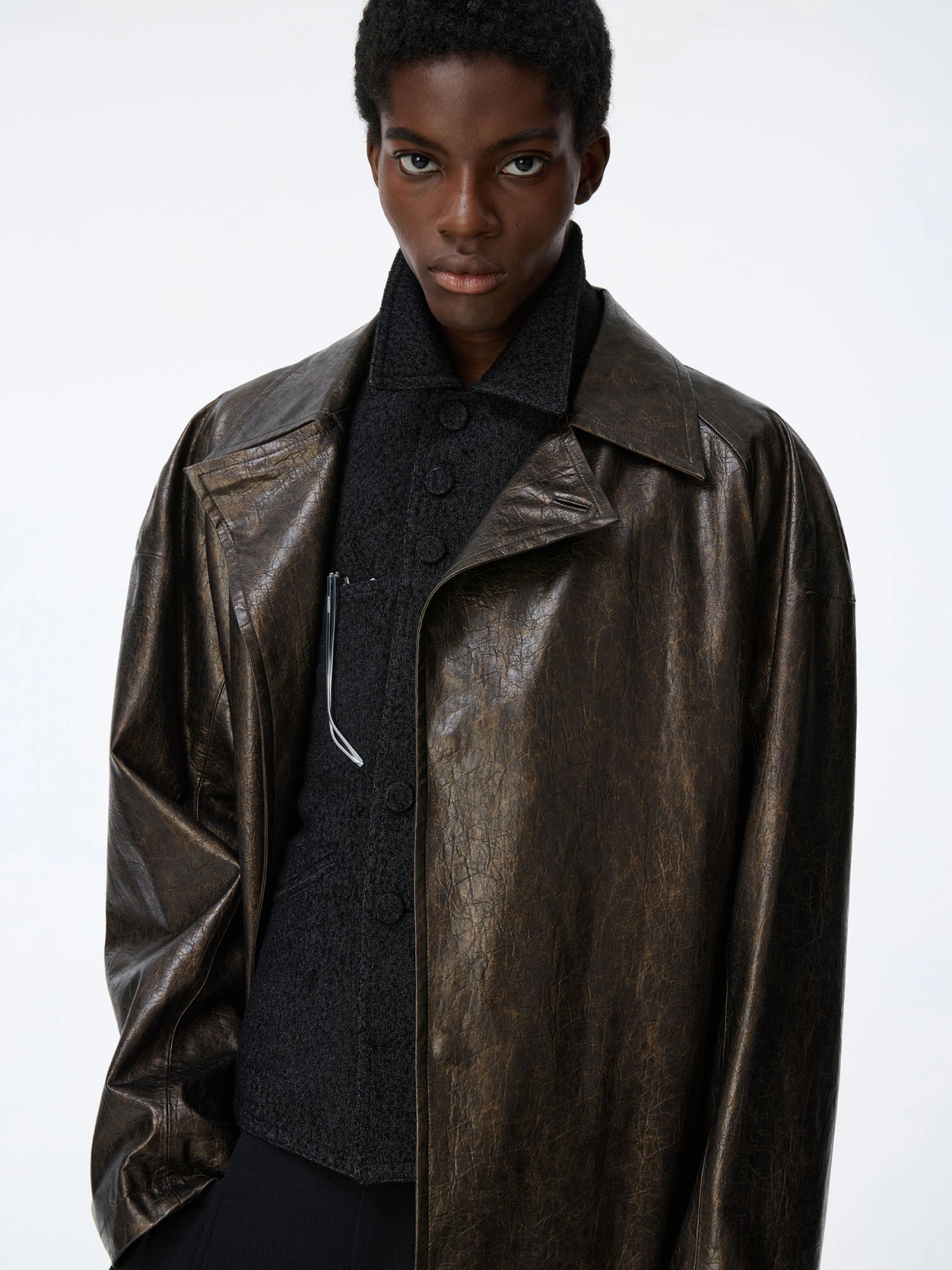 Плащ ADERERROR Jacket Product. 21 Brown