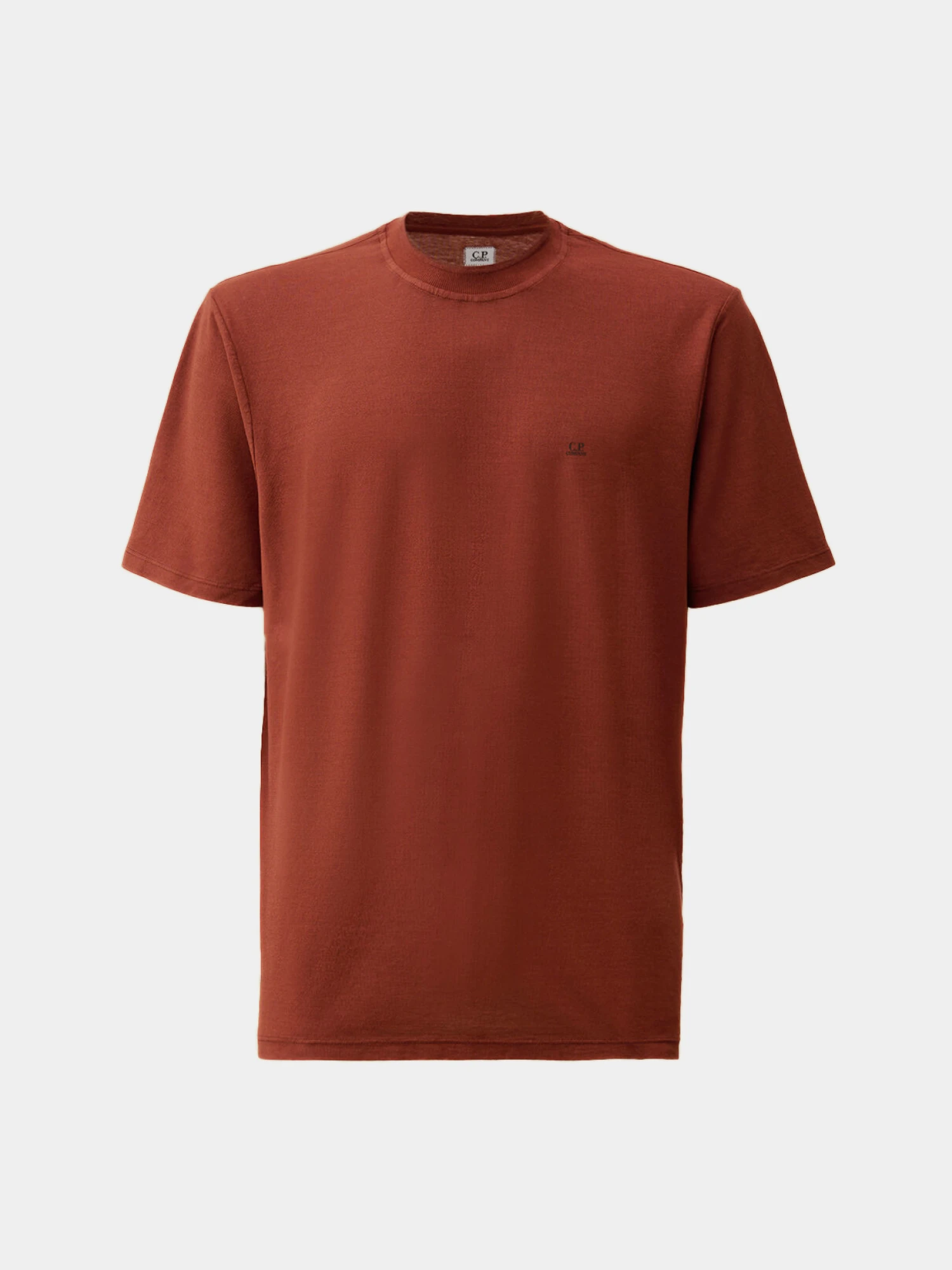 Футболка C.P. Company Crepe Jersey Logo Sable Brown