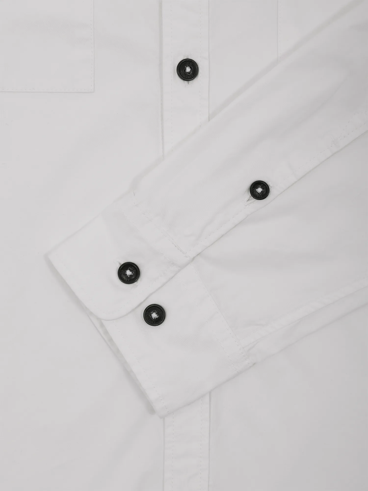 Рубашка C.P. Company Organic Gabardine Lens Gauze White