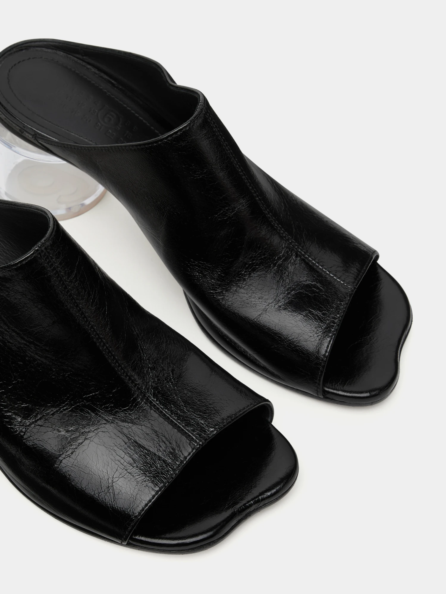 Женские мюли MM6 Maison Margiela Anatamic Black