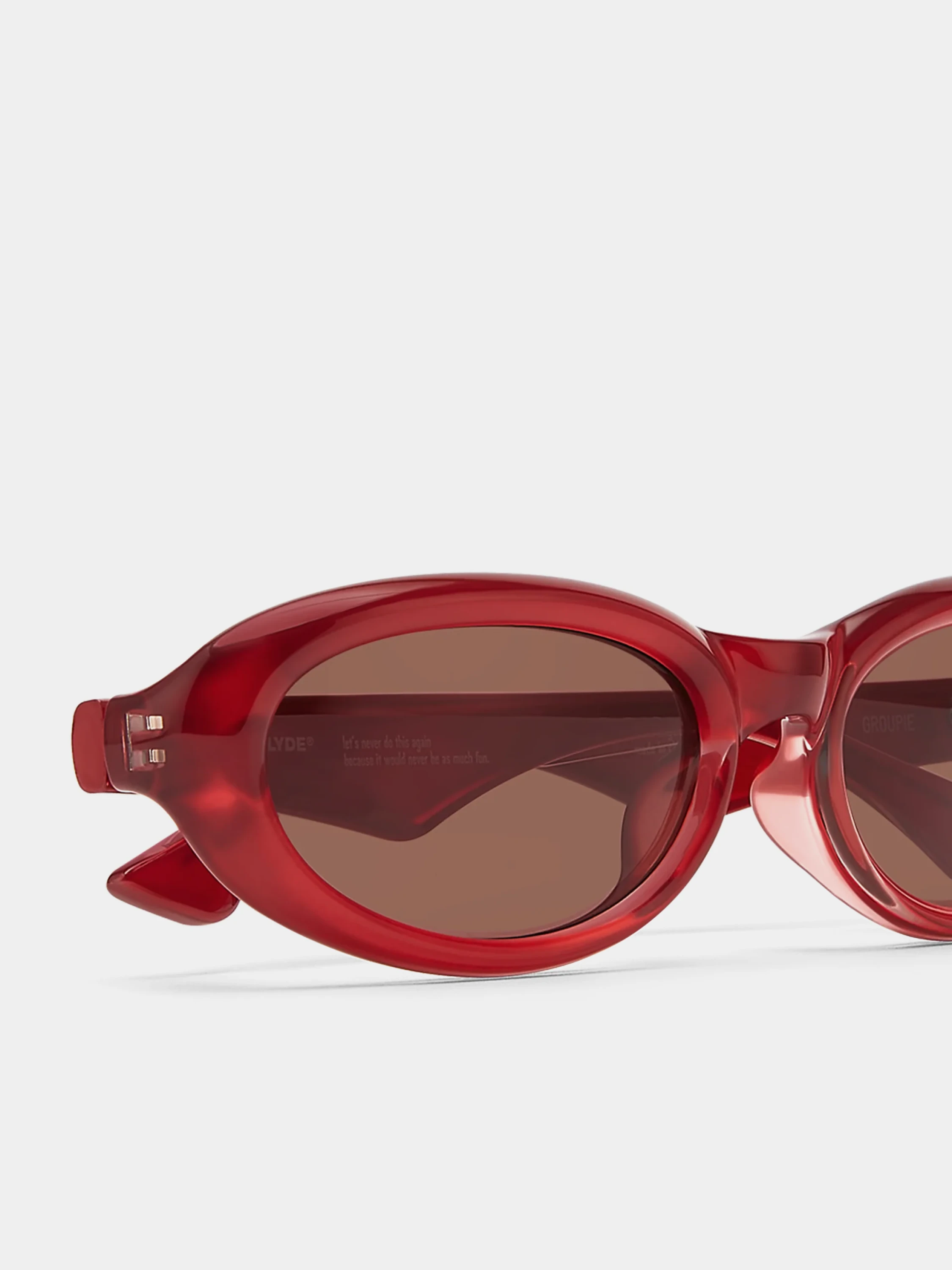 Очки Bonnie Clyde Groupie Red & Brown Lens