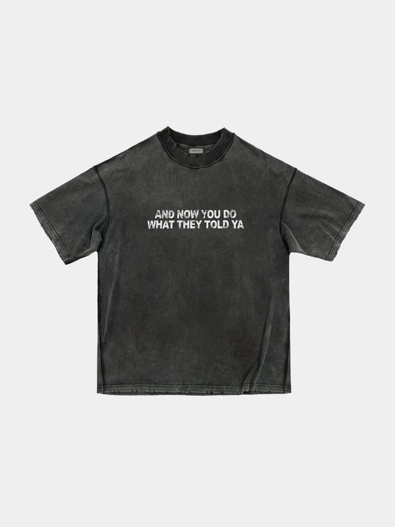 Футболка ARNODEFRANCE Vintage 'Told YA' Washed Black