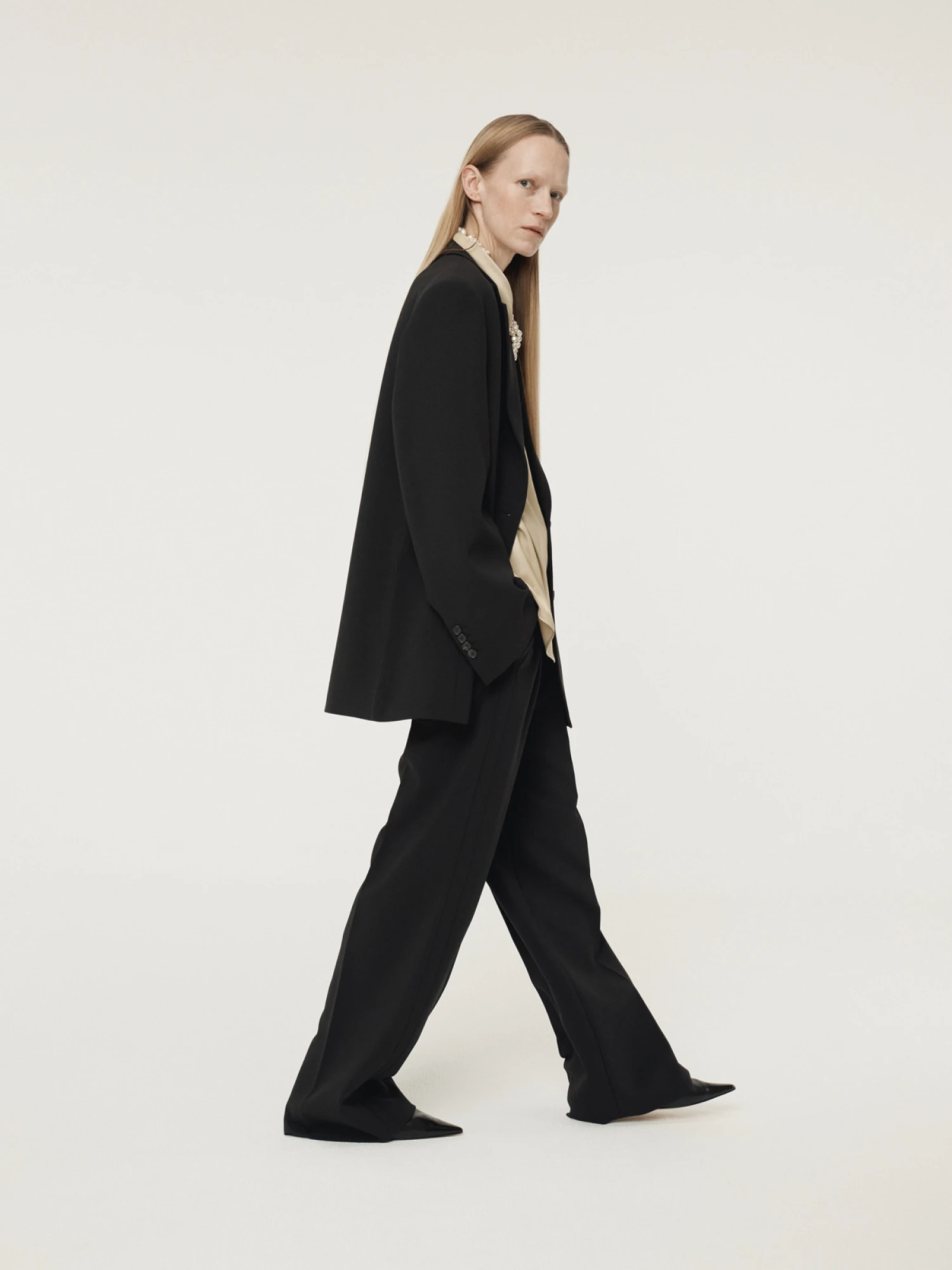 Женские брюки Recto Double Pleated Wide Black